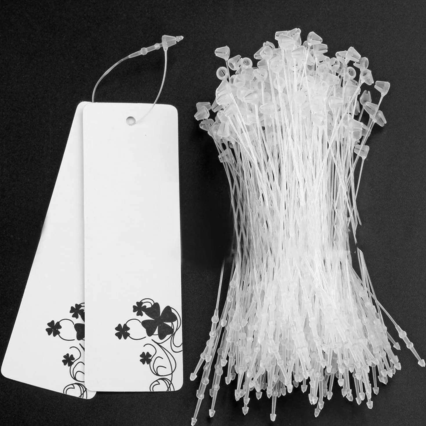 Laureat cena Nici zabezpieczające do etykiet typu Loop Pinsetykieta, z ceną, mocowanie (1000 sztuk – 125 mm), nie wymaga pistoletu do etykietowania