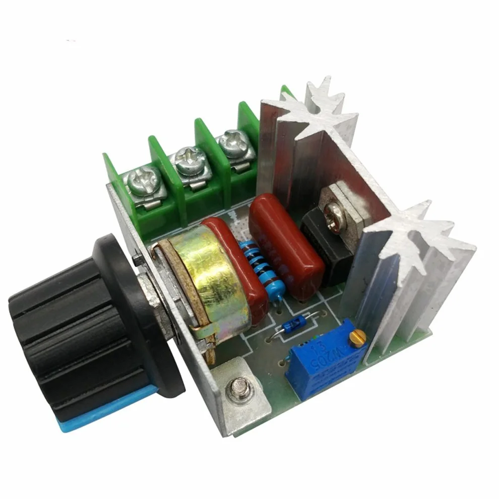 DollaTek 25 A PWM AC regulator pr?dko?ci obrotowej silnika 2000 W, regulowany regulator napi?cia 50-220 V