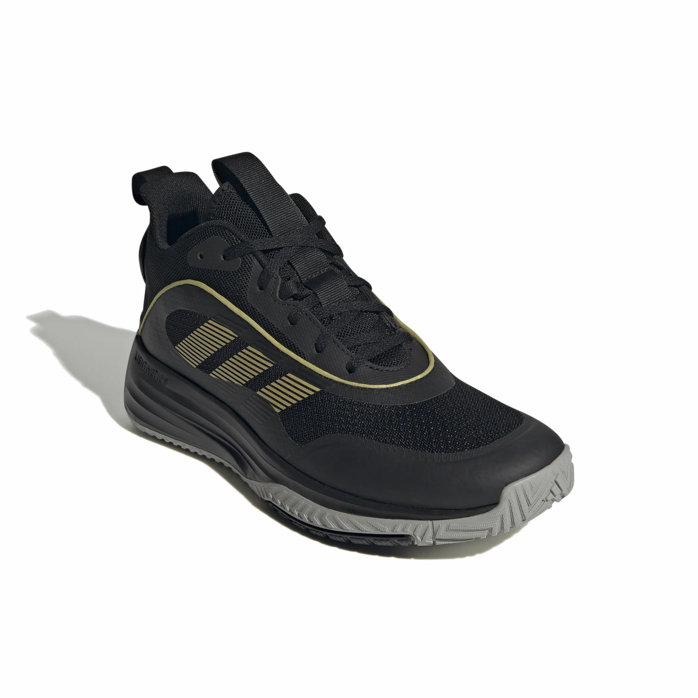 adidas Mezczyzni Own The Game 3 Shoes, Core Black/Gold Metallic/Mgh Solid Grey, 43 1/3 EU
