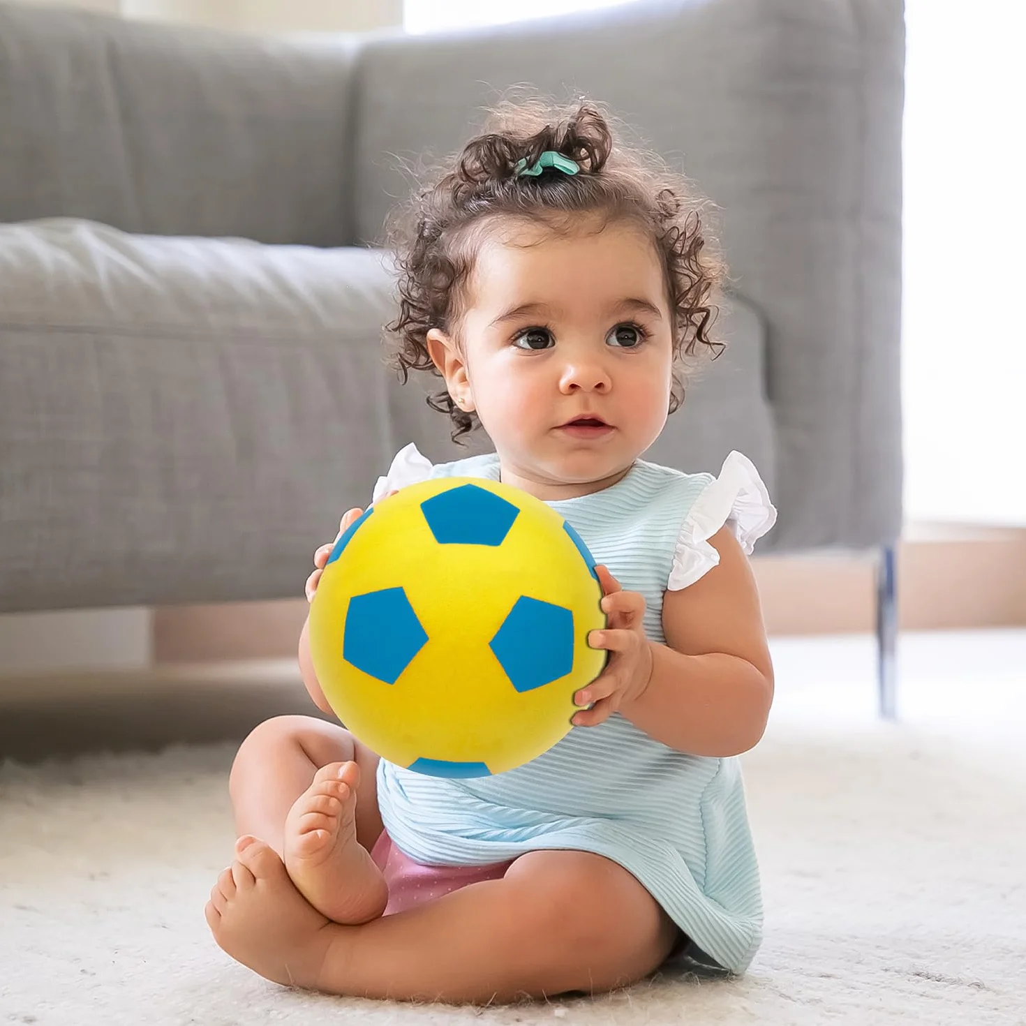 Mondo Toys – Soft Ball 140 – gąbka o średnicy 14 cm – 1 miękka piłka – różne kolory – 07851