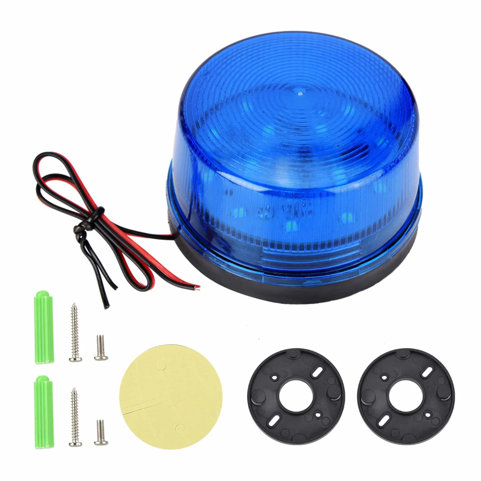 Lampa stroboskopowa LED 12 V niebieska 7,4x4,3 cm