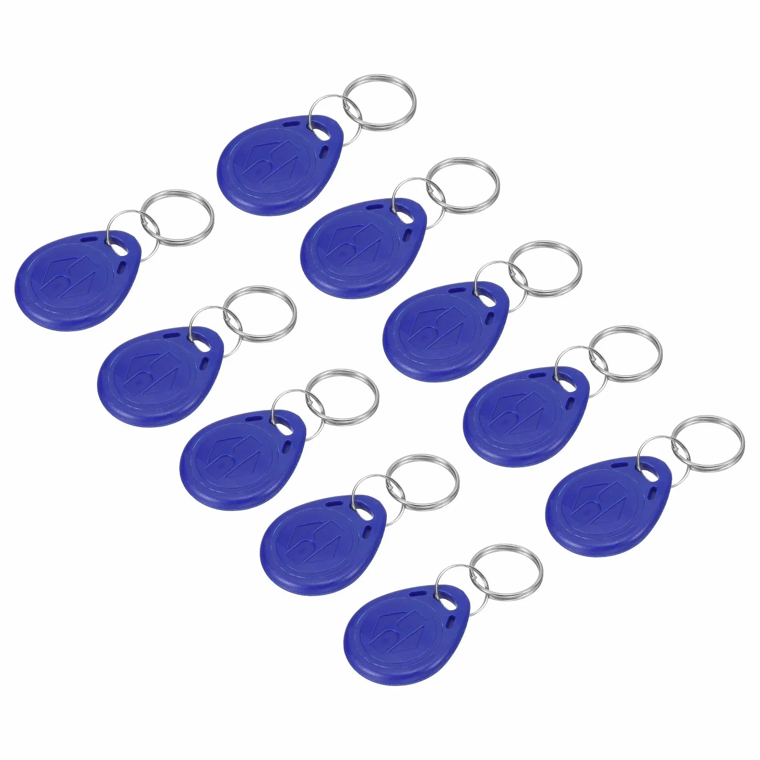 sourcing map 20 Pack ID karta brelok do kluczy RFID 125 kHz do zapisu Tag Token niebieski