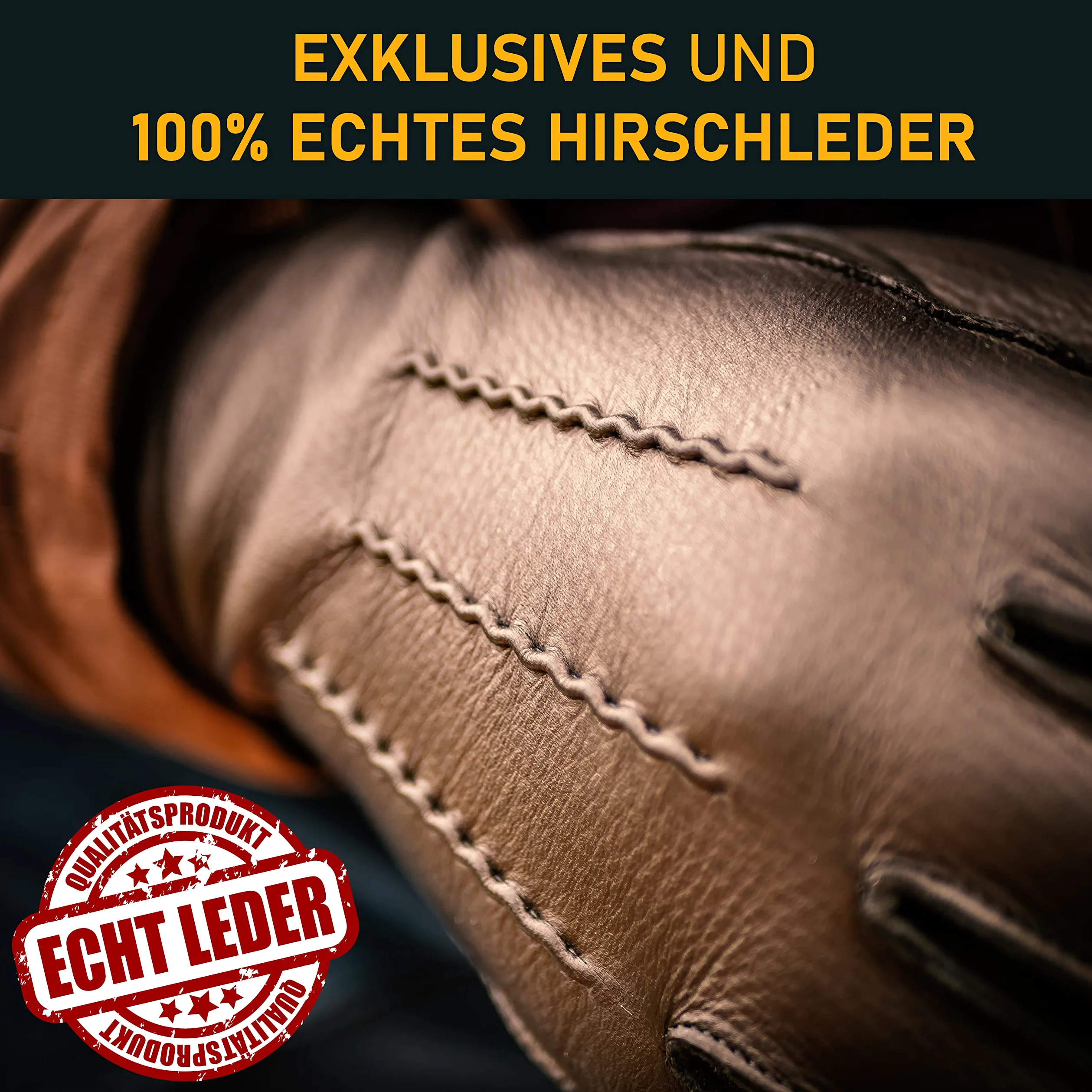 Skórzane rękawiczki męskie - bardzo miękkie skórzane rękawiczki z kaszmirową wyściółką wewnętrzną - Leather Gloves Men - męskie rękawiczki zimowe ze skóry