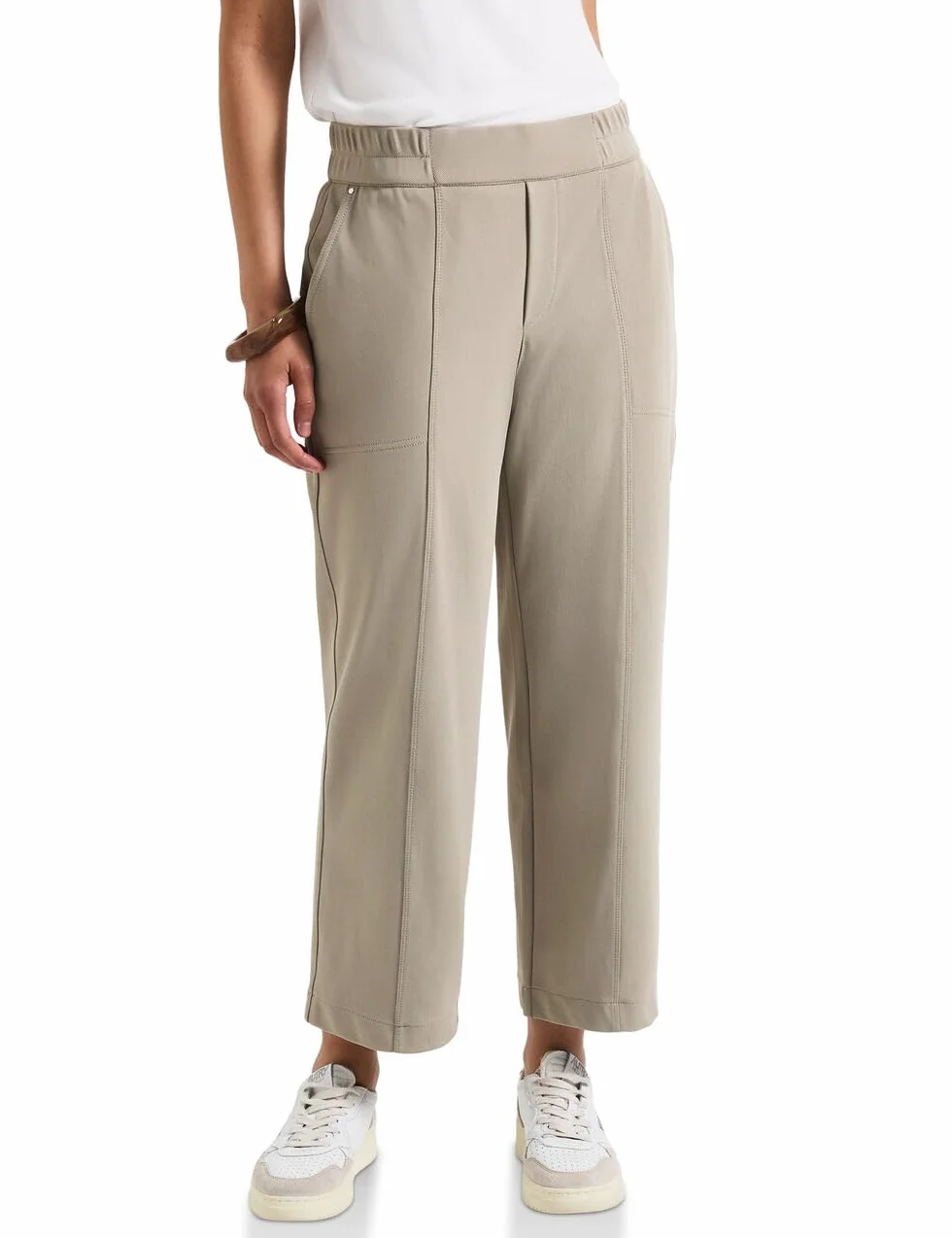 Street One Proste nogawki 7/8 Twill Kobiety