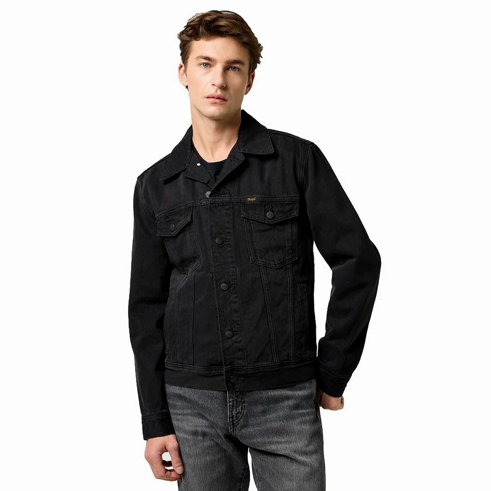 Wrangler Męska klasyczna kurtka dżinsowa (1 opakowanie), Orion, XXL