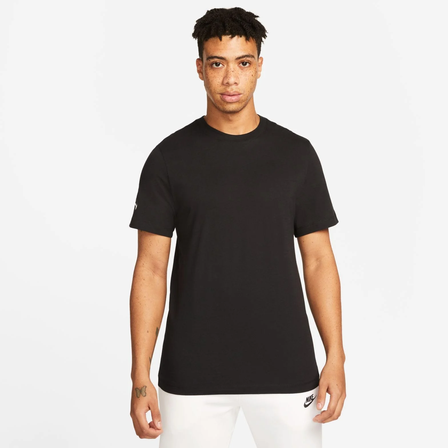 Nike Mężczyźni Team Club 20 Tee CZ0881-010 T-Shirt, Czarny/Biały, XL
