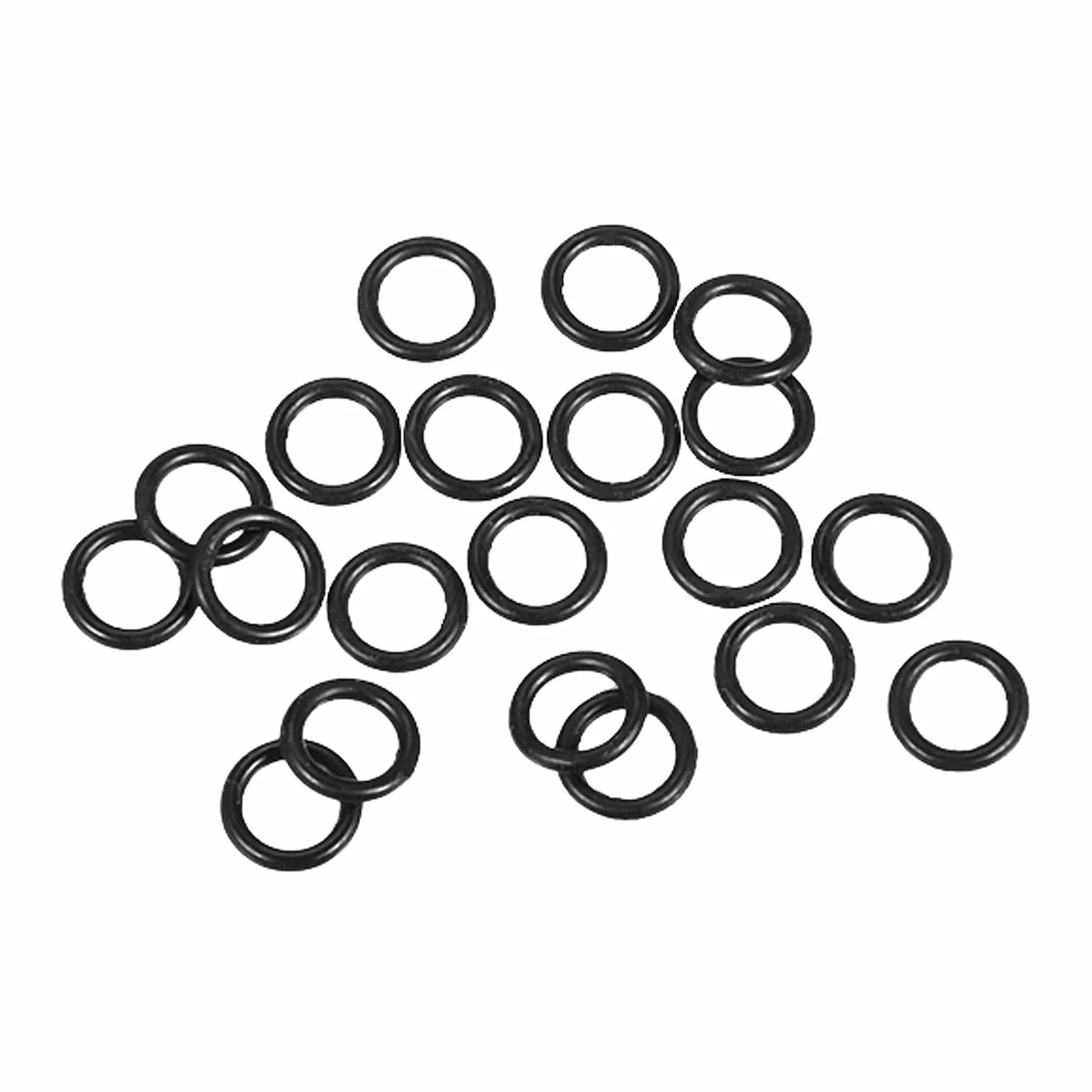 QUARKZMAN 6mm x 4mm x 1mm Nitryl Guma O-rings x 20 sztuk okrągła uszczelka uszczelka do kranu hydraulicznego naprawa uszczelnienie połączenia [czarny]