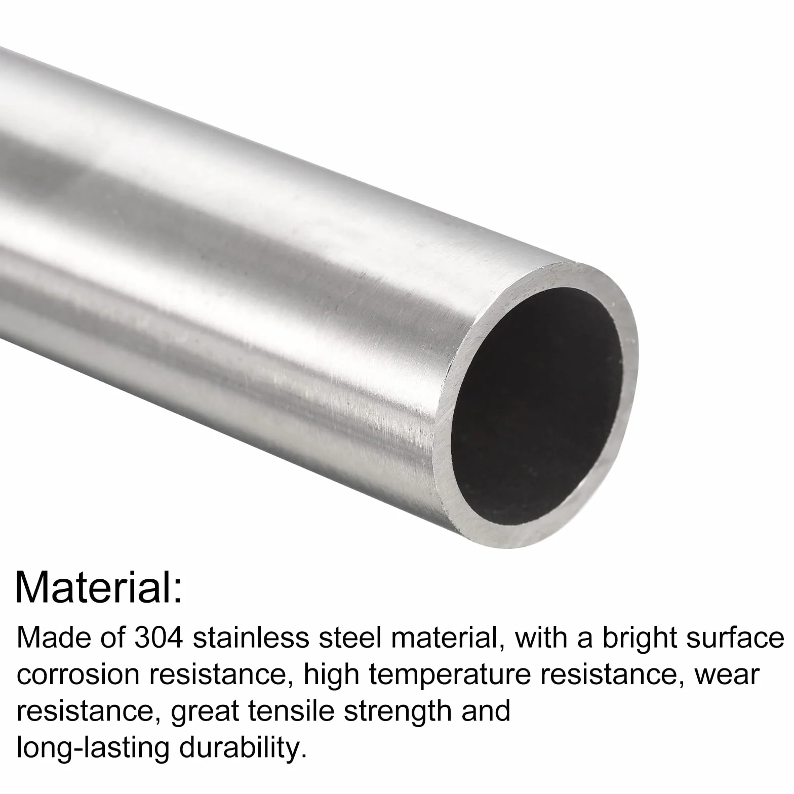 QUARKZMAN Rura ze stali nierdzewnej 304 OD 25 mm x 1,5 mm grubość ścianki 300 mm długość metalowe węże do maszyn przemysłowych