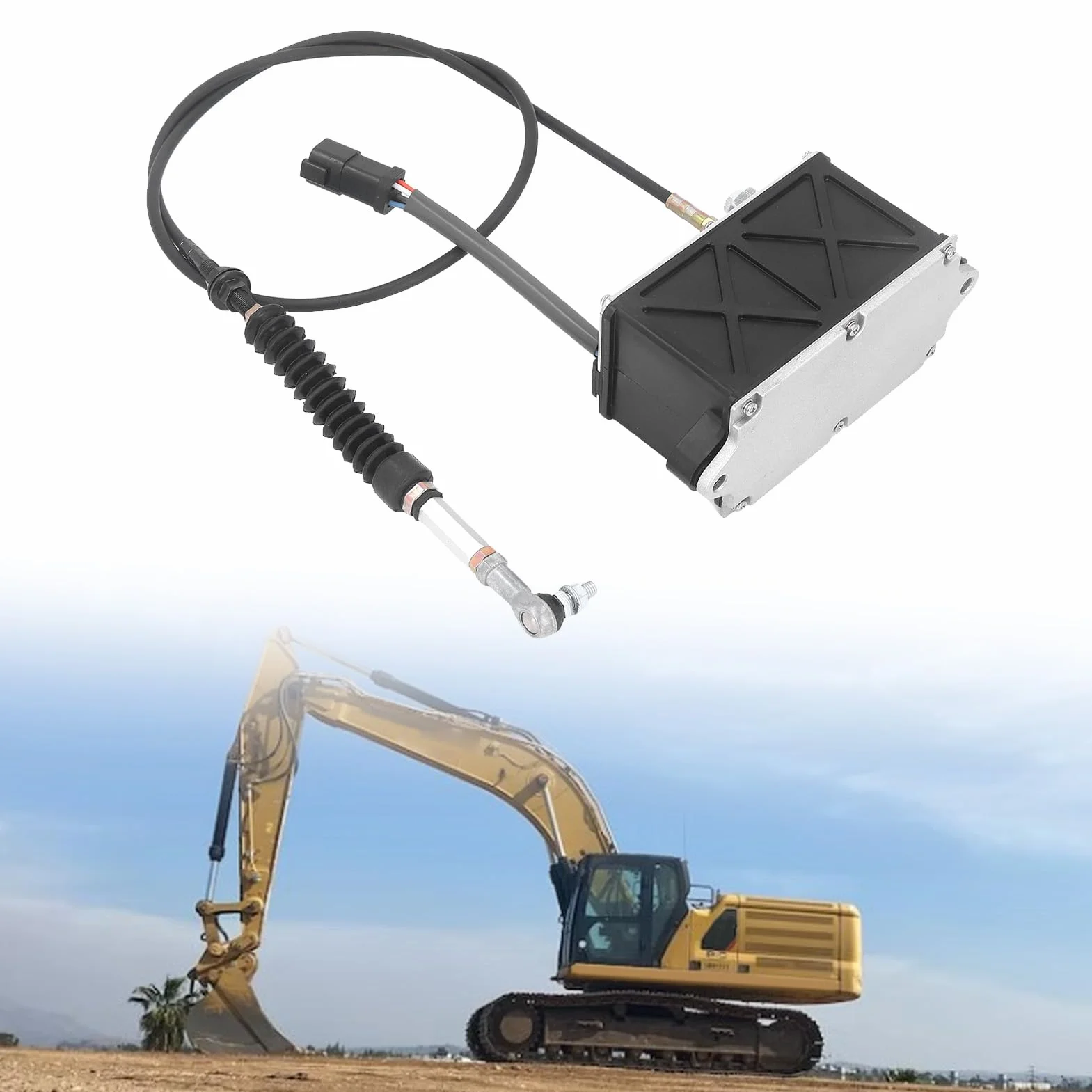 Silnik Przepustnicy z 5-pinowym Kablem 151-9354 Wymiana Silnika Przepustnicy Koparki ze Stali Stopowej do Koparki Caterpillar E325B E325C E330B
