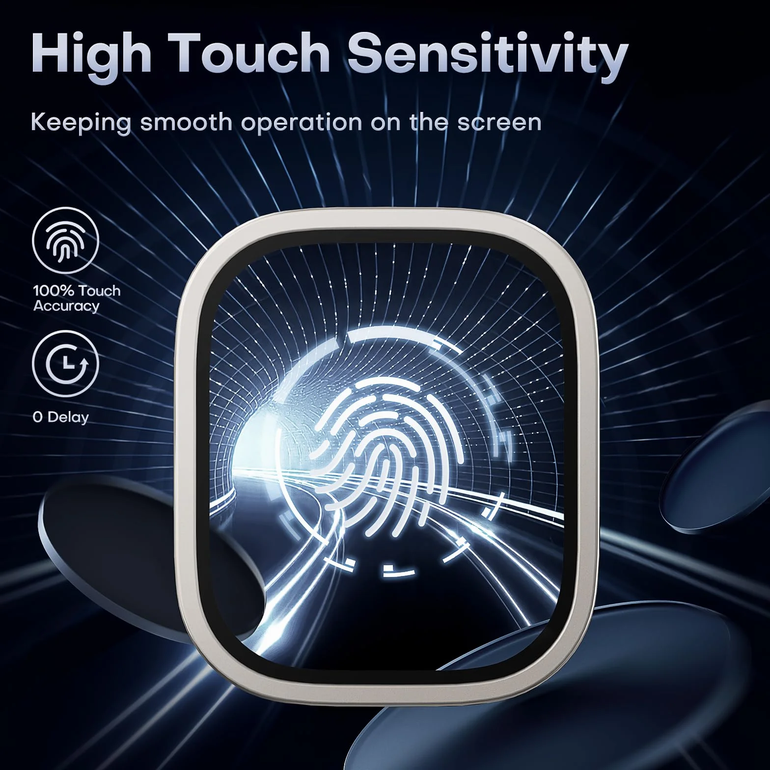Zestaw 2 do Apple Watch Ultra 2 / Ultra ochraniacz ekranu 49 mm 9H szkło hartowane ramka ze stopu tytanu