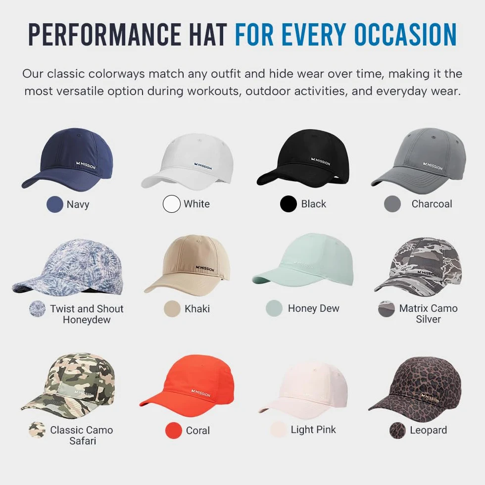 Mission Czapka chłodząca - czapka baseballowa unisex, chłodzi się, gdy jest mokra