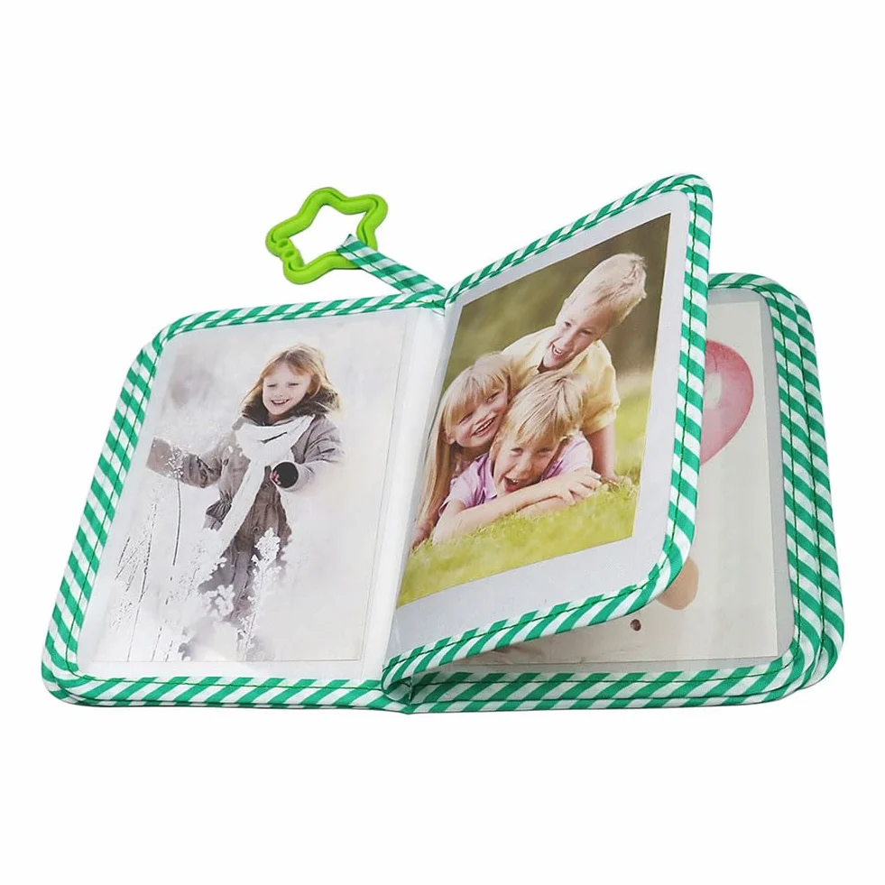 Fotoksiążki dla małych dzieci, album fotograficzny dla niemowląt, fotoksiążka z miękkiego materiału, album na pierwszy rok, miękka fotoksiążka, album dla niemowląt z gryzakiem i zawieszką, dla dzieci