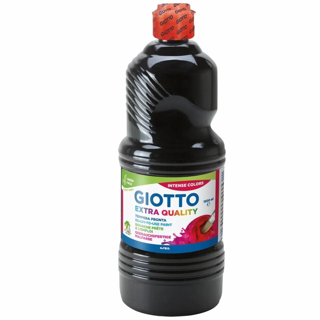 Giotto 5334 24 Tempera butelka 1000 ml, czarna