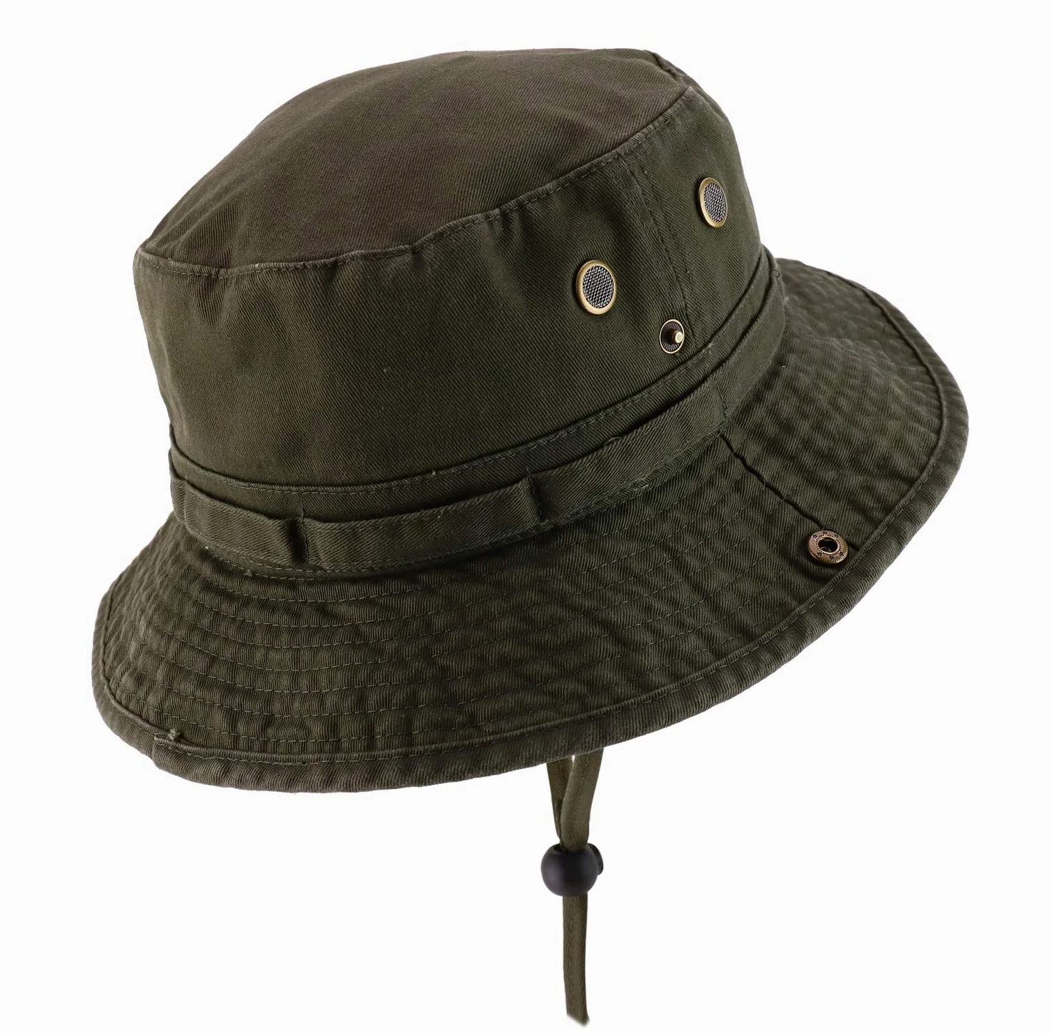 Armycrew Boonie Mężczyźni Duży ponadwymiarowy kapelusz typu jungle boonie ze sznurkiem podbródkowym pasuje do XXL