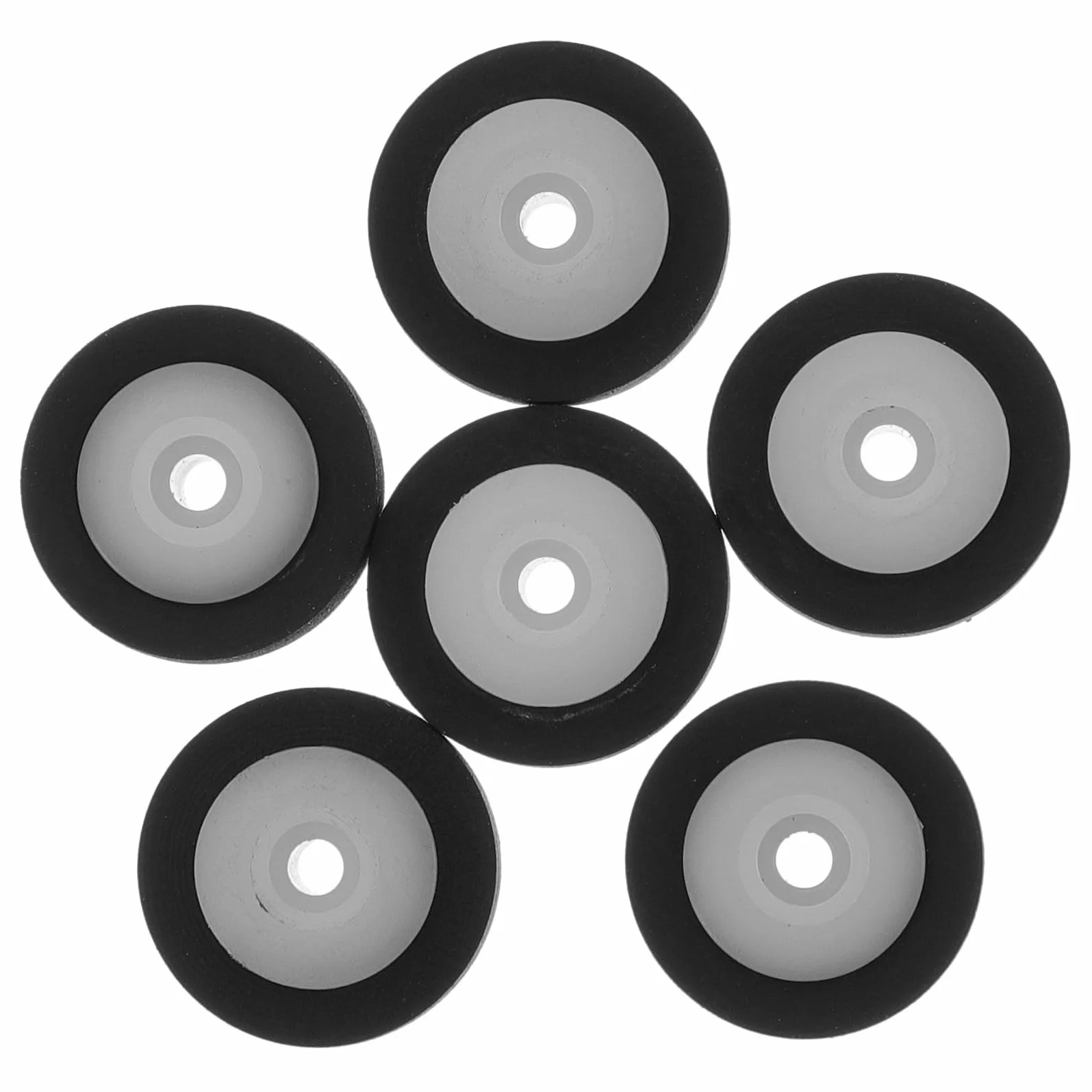 jojofuny 6 Sztuk Rolek Dociskowych Do Magnetofonu Kasetowego Wymiana Taśmy Wideo I Audio Plastikowa Oś Solidna Gumowa Rolka Łożyskowa