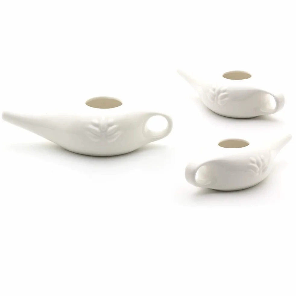 Keramik Neti Pot Yoga profesjonalna płukanka do nosa garnek do płukania nosa, wygodny wylot do spłukiwania nosa, 250 ml