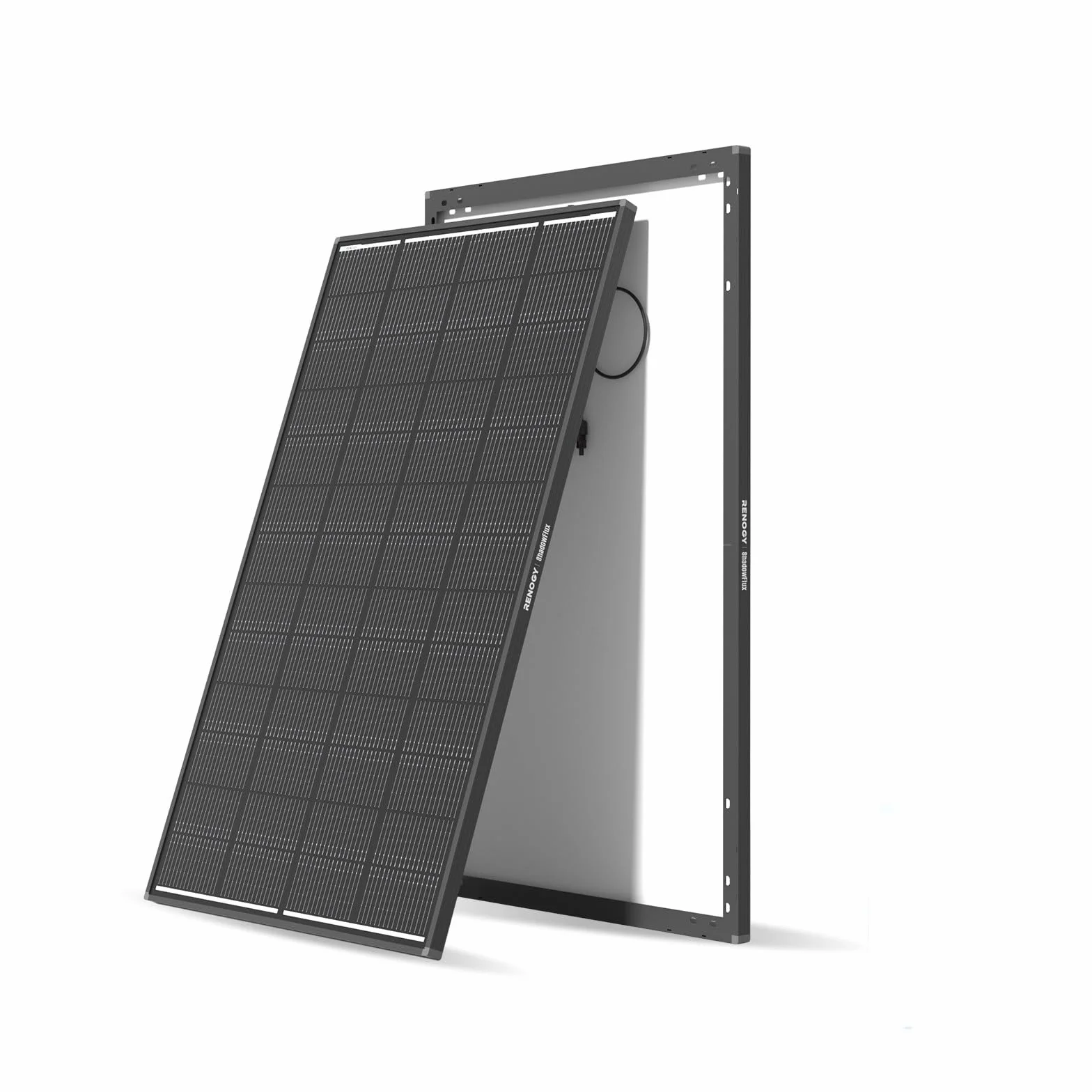Renogy ShadowFlux moduł solarny 200 W, ochrona przed zacienieniem, typ N, moduł PV 200 W, 12 V, 25% wysoka wydajność, panel słoneczny do samochodów kempingowych, domów, balkonów, łodzi, dachów