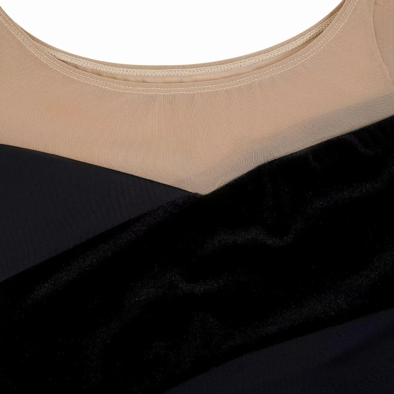Body do tańca klasycznego dla dorosłych, body baletowe Leotards z krótkim rękawem, aksamitne body z siatki, czarne