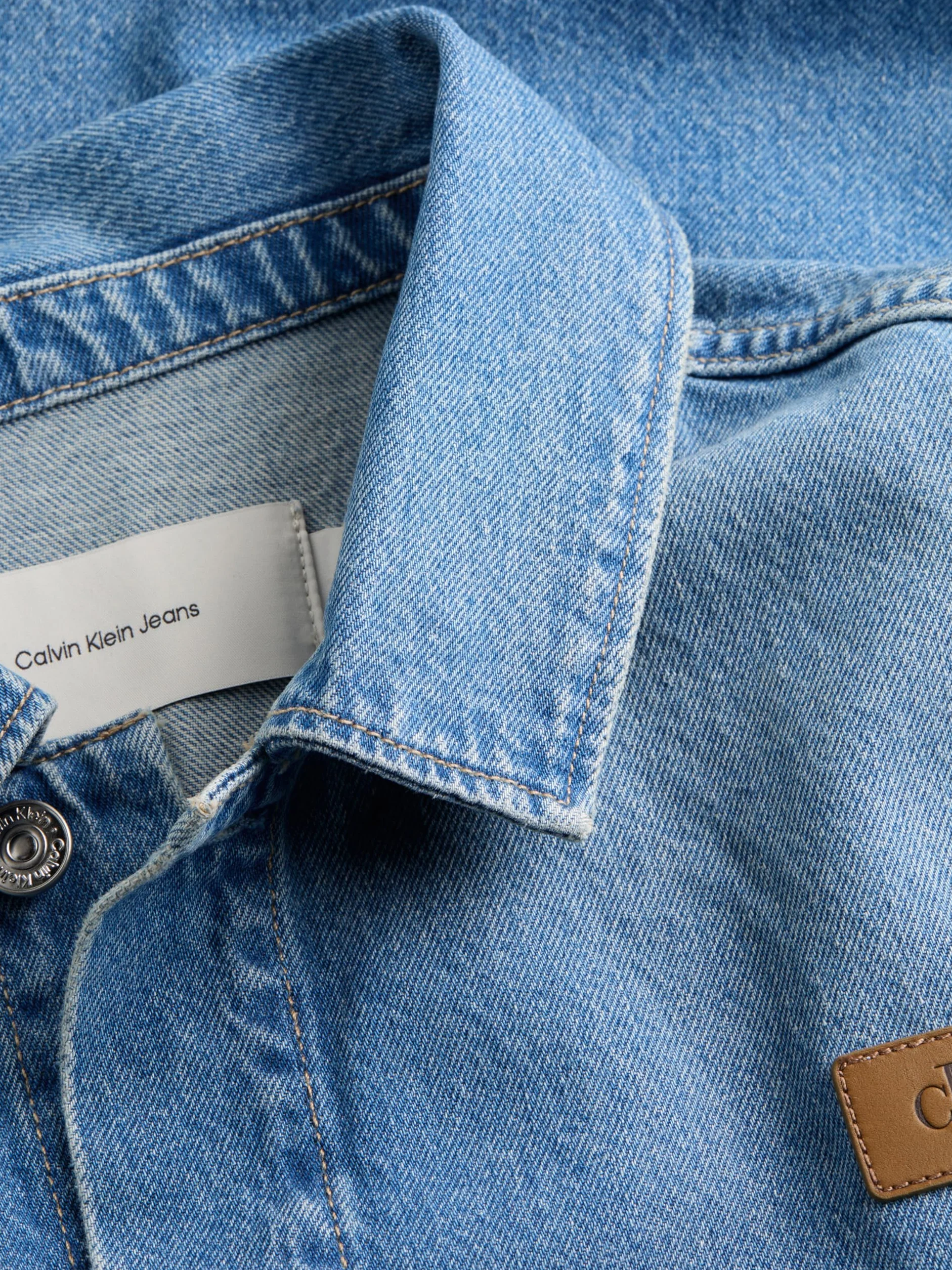 Calvin Klein Kurtka z kapturem Kobiety Denim Overshirt J20j225185