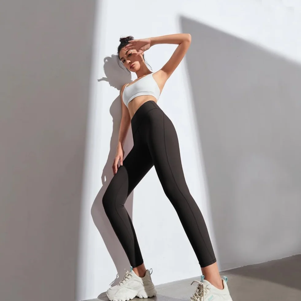 flintronic Legginsy dla kobiet, legginsy z wysokim stanem dla kobiet, damskie legginsy termiczne kontrola brzucha, spodnie gimnastyczne do jogi, gumki do treningu, biegania, sportu, fitnessu, UK