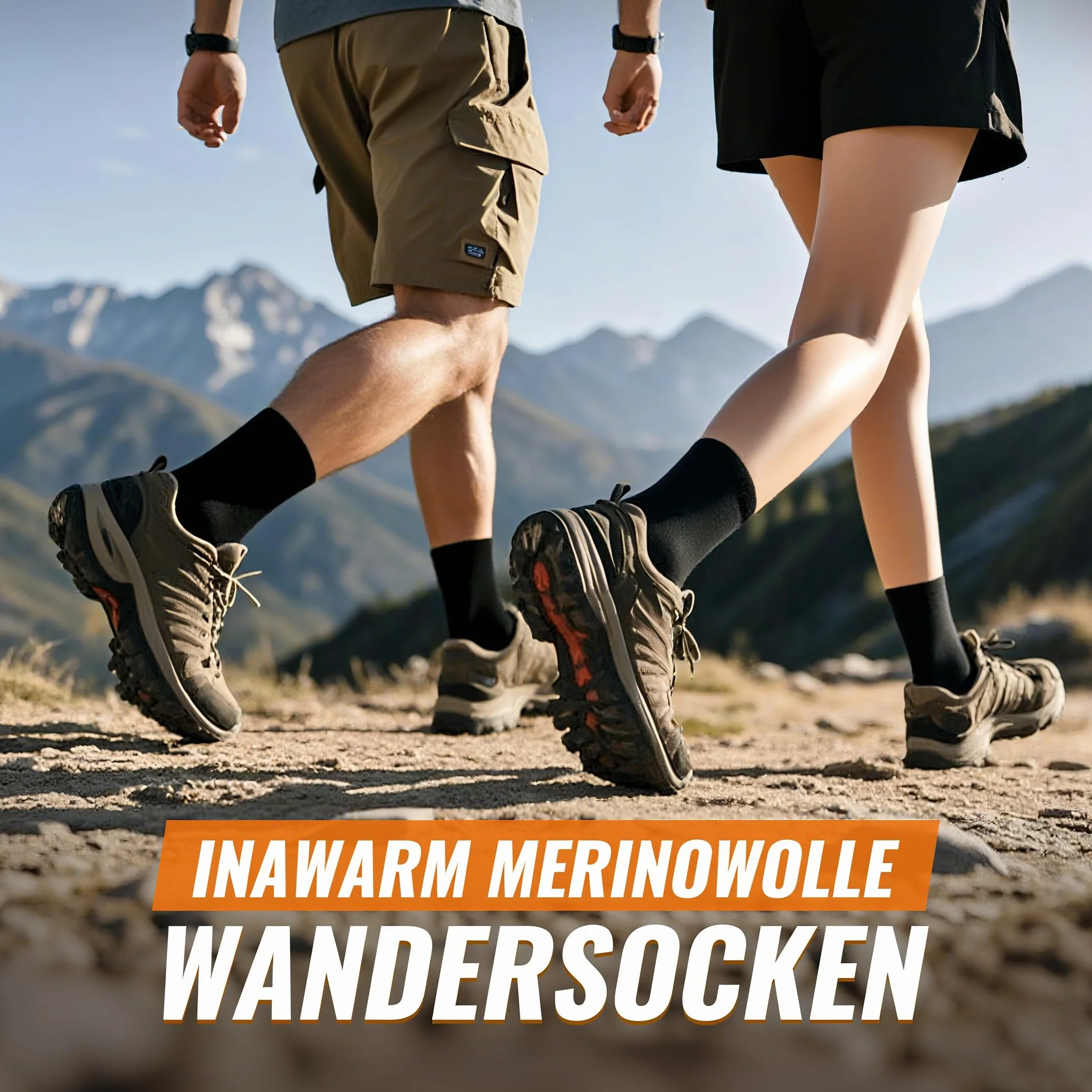 Skarpety z merynosów 3 pary – ciepłe wełniane termiczne zimowe sportowe trekkingowe