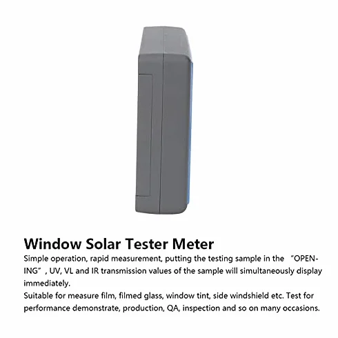 Przenośny Tester Słoneczny, LS162 Tint Solar Film Miernik Transmisji Samochodowej, Miernik Odrzucenia UV IR, Miernik Przepuszczalności światła Widzialnego 3 w 1, IR 950nm UV