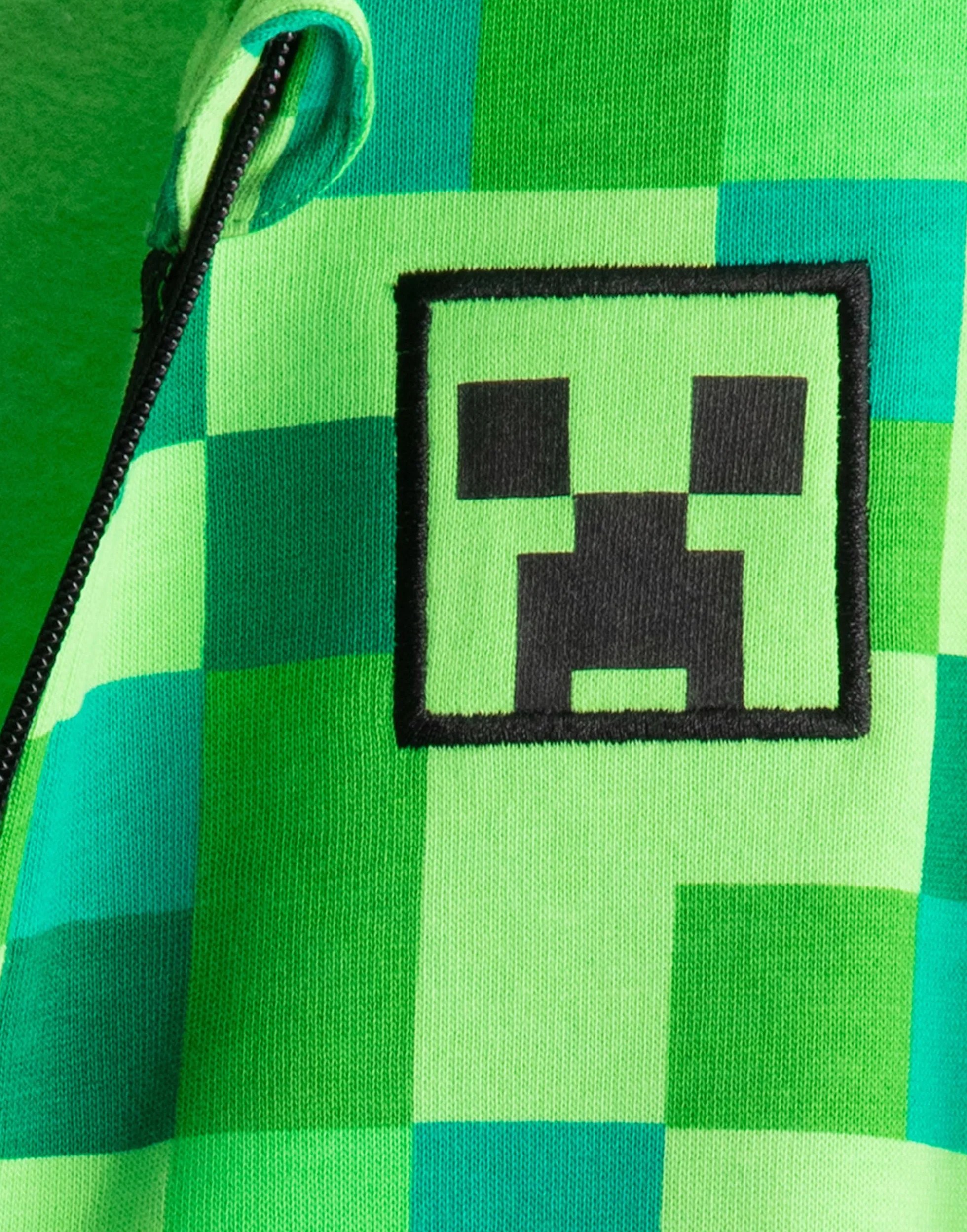 Minecraft bluza chłopięca z kapturem i zamkiem błyskawicznym