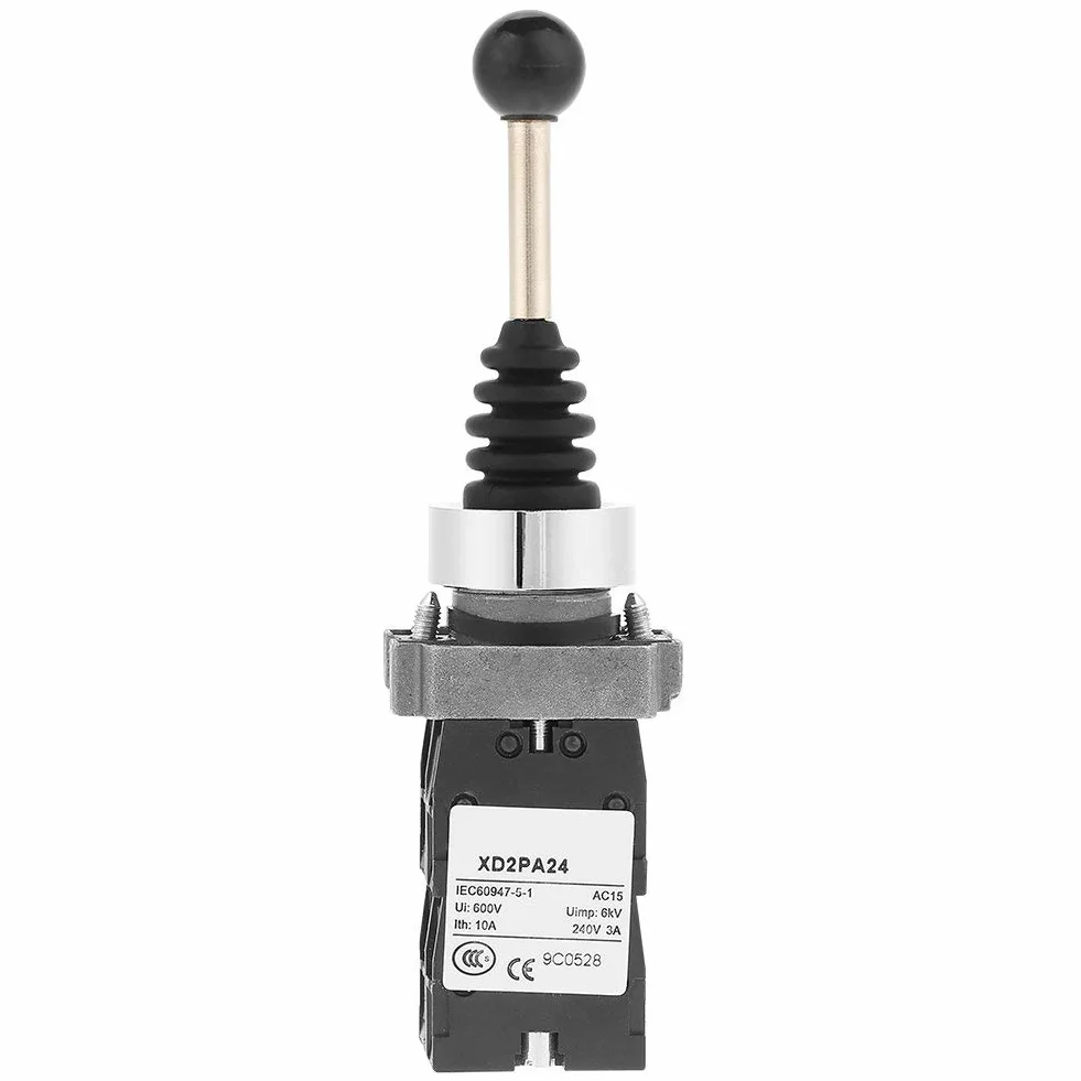 Joystick Switch, kontroler Joy Stick 4-pozycyjny sprężynowy przełącznik zwrotny wymiana przełączników przemysłowych czarny