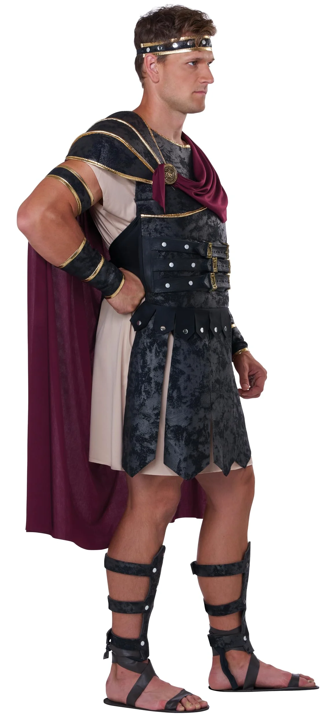 California Costumes 1258 Roman Gladiator Grecki kostium dla dorosłych, wielokolorowy, jeden rozmiar