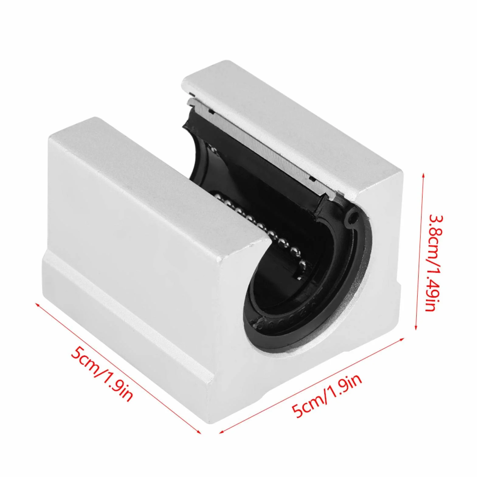Bloki liniowe 4 szt. SBR20UU blok przesuwny do drukarki 3D cz??ci CNC 20 * 39 * 11 mm aluminiowy pr?t wa?u