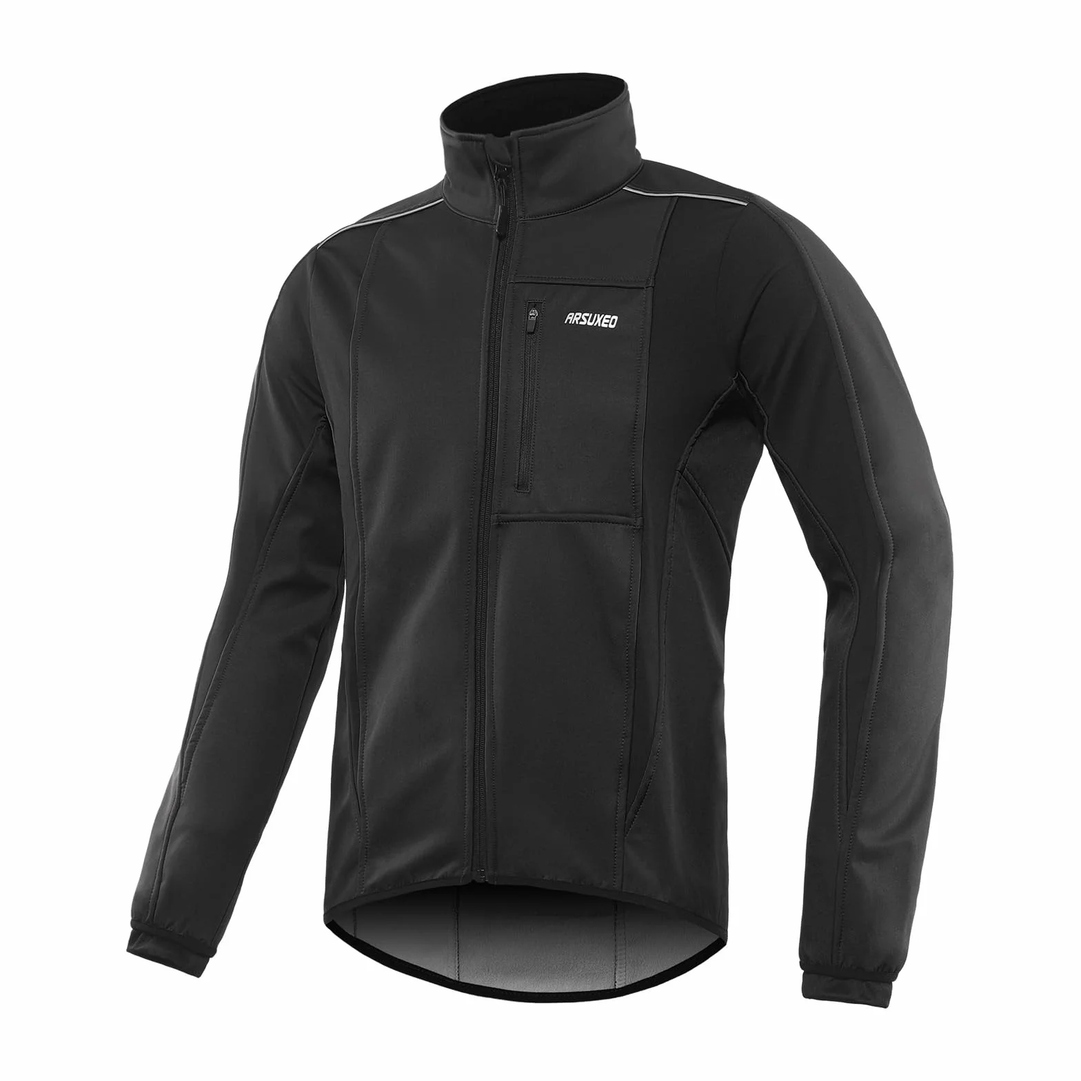 ARSUXEO Winter Warm UP Thermal Softshell kurtka rowerowa wiatroszczelna wodoodporna 15-k