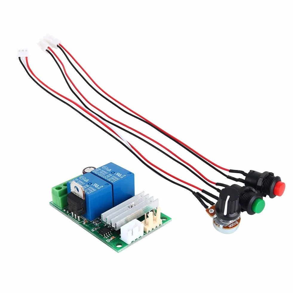 Regulator prędkości silnika DC, regulator PWM przełącznik cofania DC 6-24 V 3 A silnik cofanie