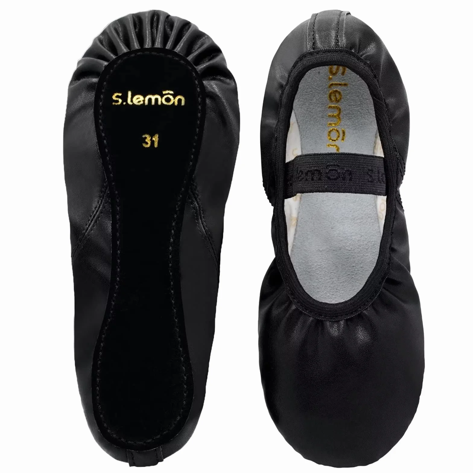 s.Lemon dziecko balet buty dziewczynka pełna podeszwa buty do tańca skórzany balet