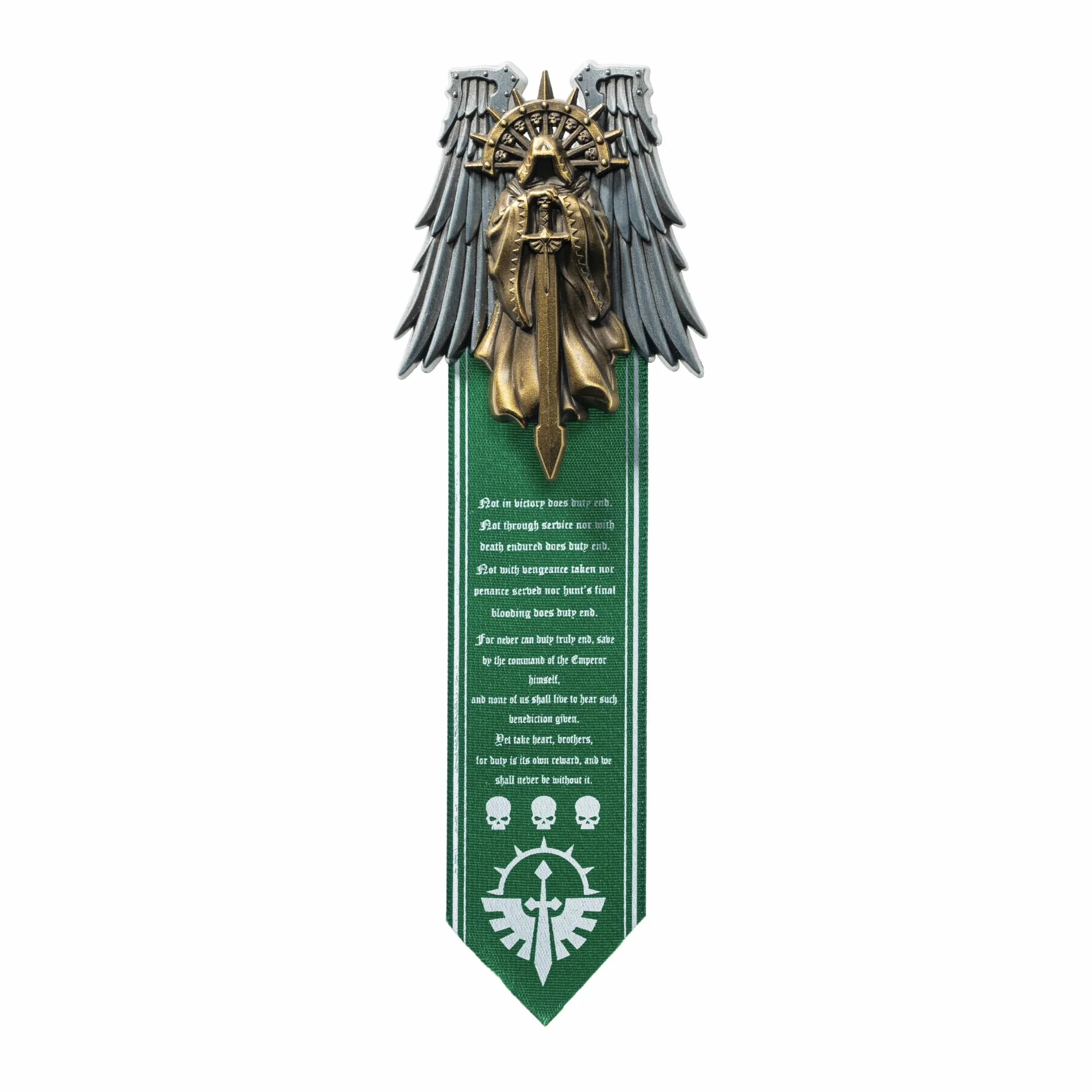 Starforged Warhammer 40K Dark Angels Seal of Duty Emble of Inner Circle Broszka, mała, stal stopowa, bez kamienia szlachetnego