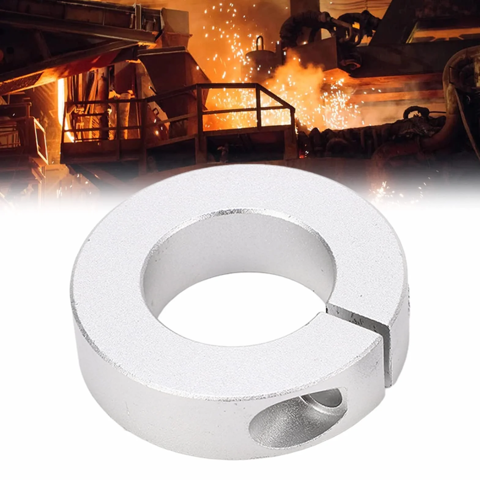 4 Sztuk Dzielony wał Kołnierz Mocujący śruba ze Stopu Aluminium Mocowanie Kołnierz Wału Zestaw 25mm 1in średnica Otworu Kołnierz Wału Zestaw DIY Projekt