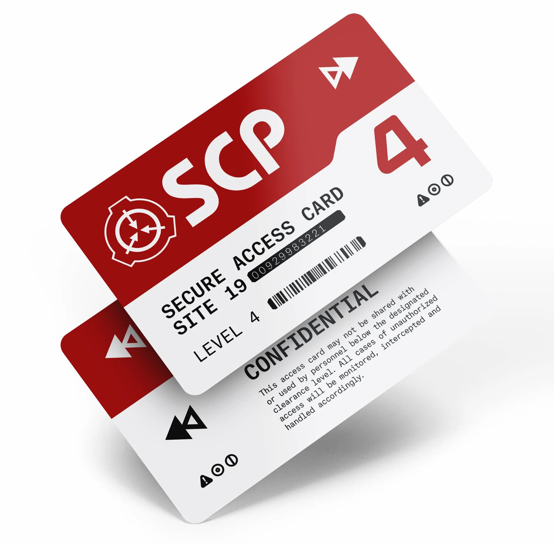SCP Foundation Secure Access Card with programmable NFC Tag Level 0, 1, 2, 3, 4, 5 (poziom 4)