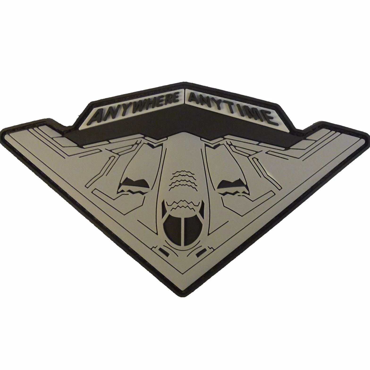 USAF B-2 Spirit Strategiczny Stealth Bomber Wszędzie Zawsze Morale PVC Gumowe 3D Mocowanie Naszywka Dotykowa
