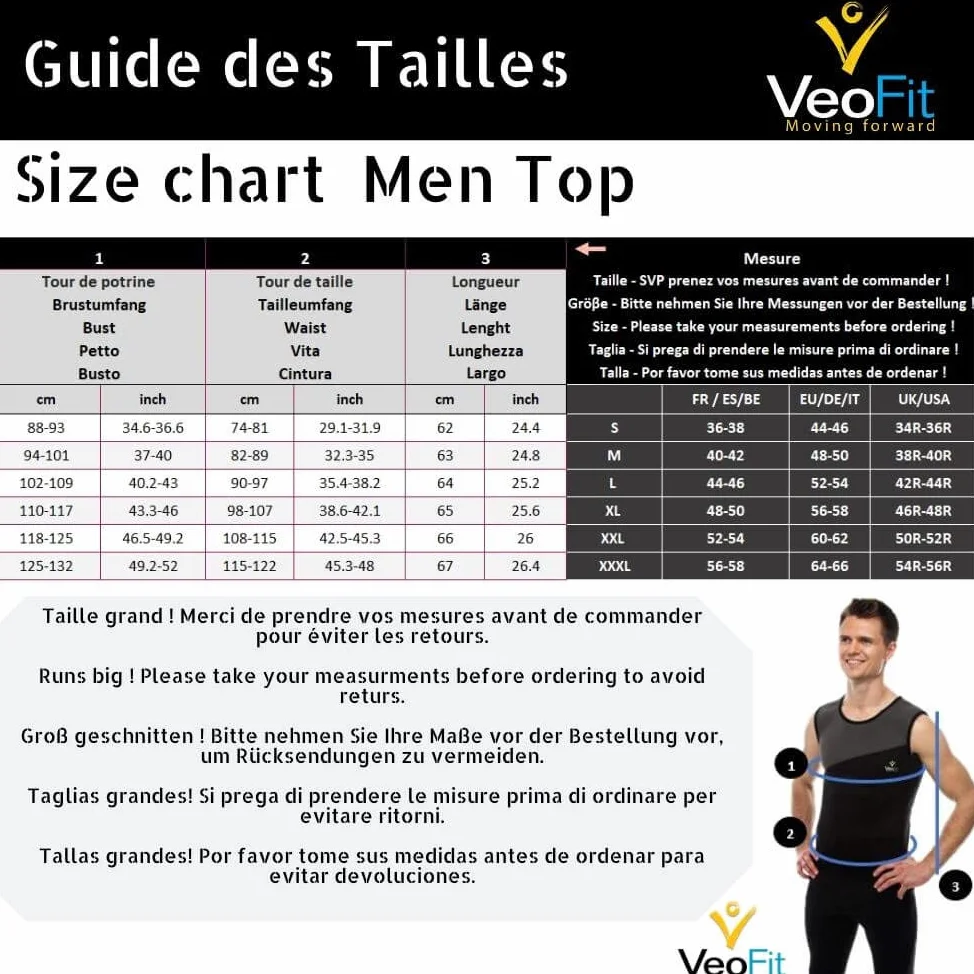 VEOFIT Fitness wyszczuplająca bluza - tonizuje ramiona, brzuch i biodra, zapewniając jędrniejszą skórę i wyrafinowaną sylwetkę S-XXXL