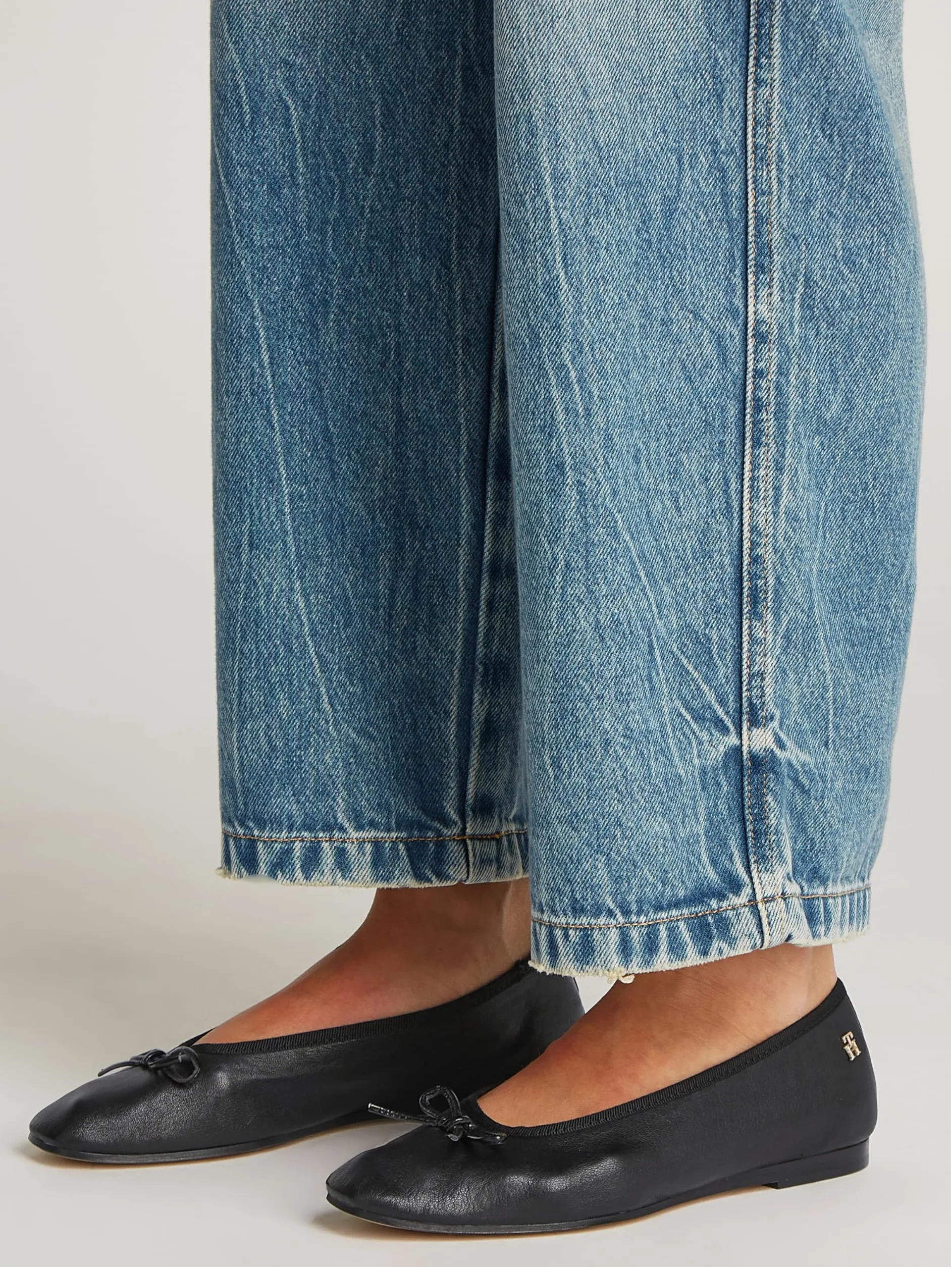 Tommy Hilfiger Kobiety Balerina Miękka Skóra Fw0fw08355Buty na co dzień