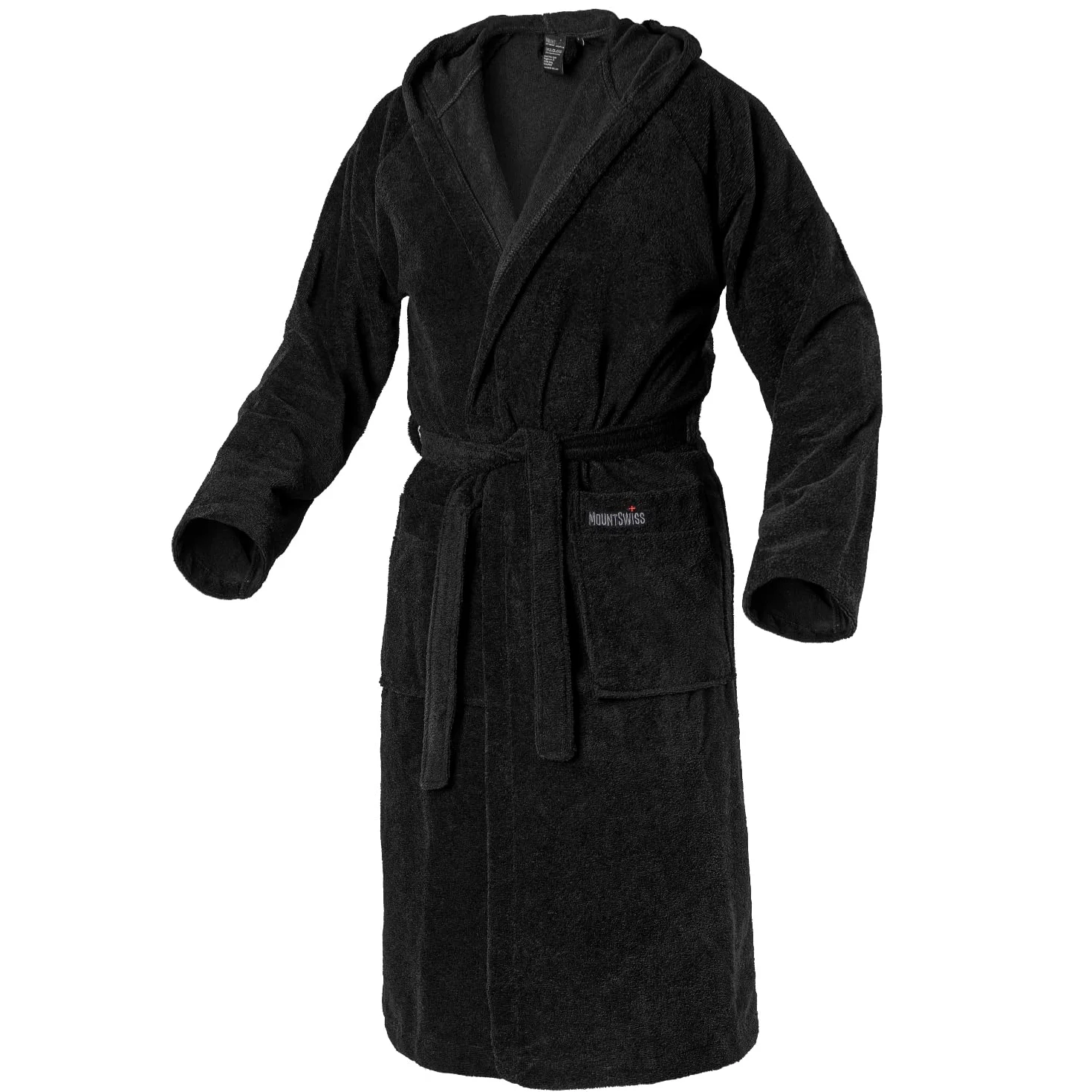 Mount Swiss Unisex AARAU szlafrok kąpielowy z kapturem I męski damski z puszystej bawełny I kimono w różnych kolorach i rozmiarach S - 5XL I szlafrok kąpielowy Öko-Tex Standard 100