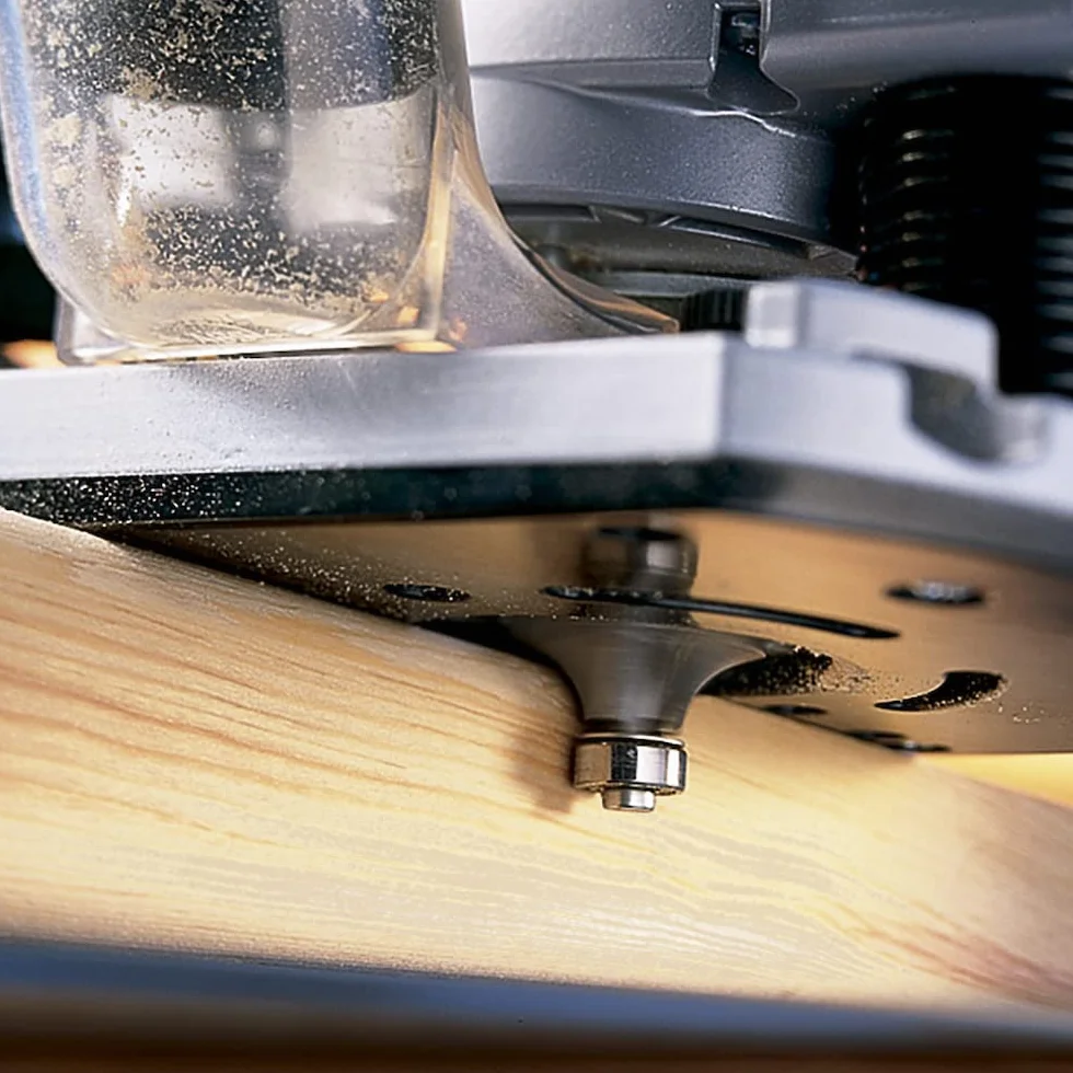 Bosch 1x Frez PRO do zaokrągleń (do Miękkie drewno, Twarde drewno, Ø 36,7 mm, Professional Akcesoria Frez ręczny, Frez krawędziowy)