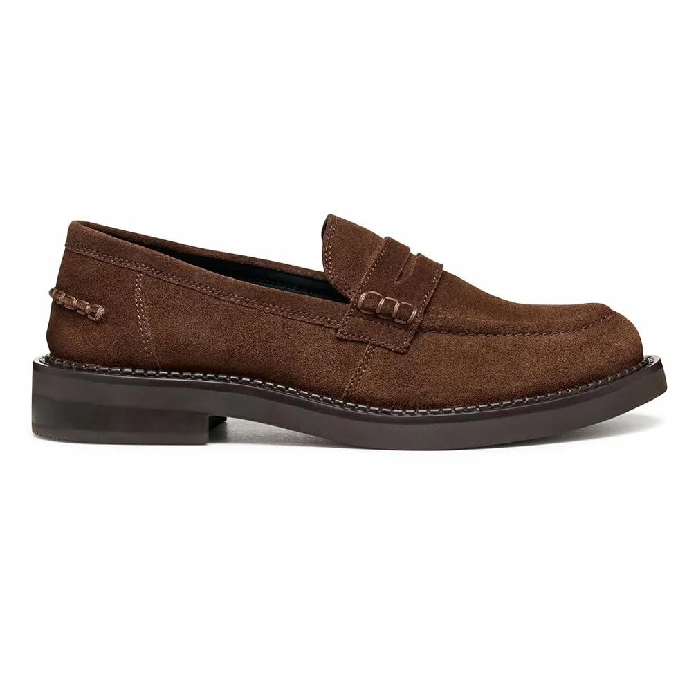 Geox Damskie Mokasyny D SERILDA Loafer Brązowe 40 EU