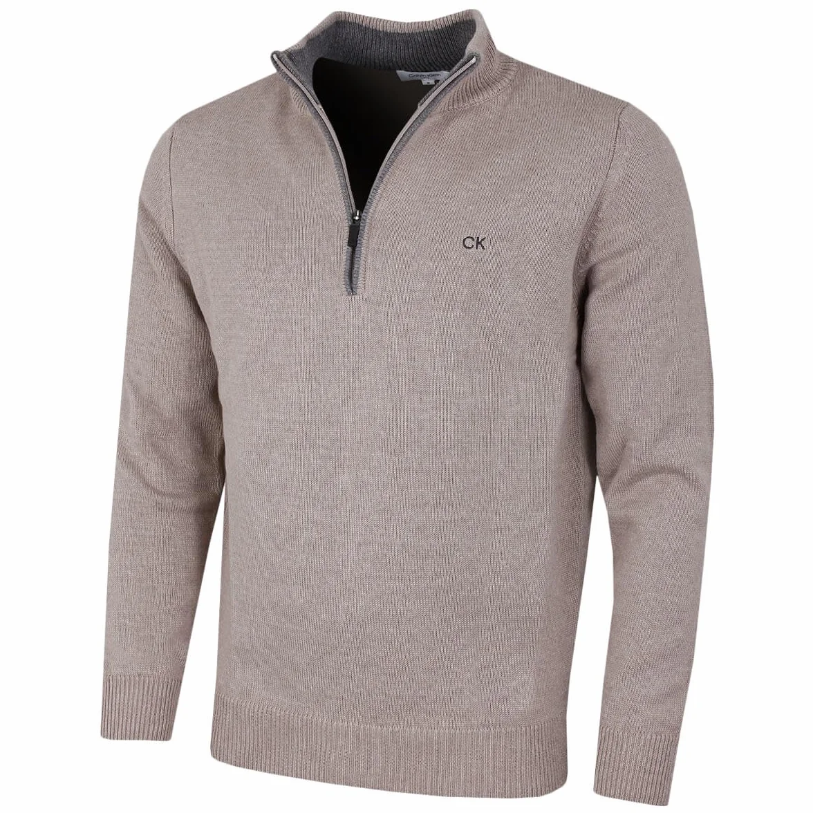 Calvin Klein Sweter meski 2025 Campus 1/2 Zip All Season Easy Care