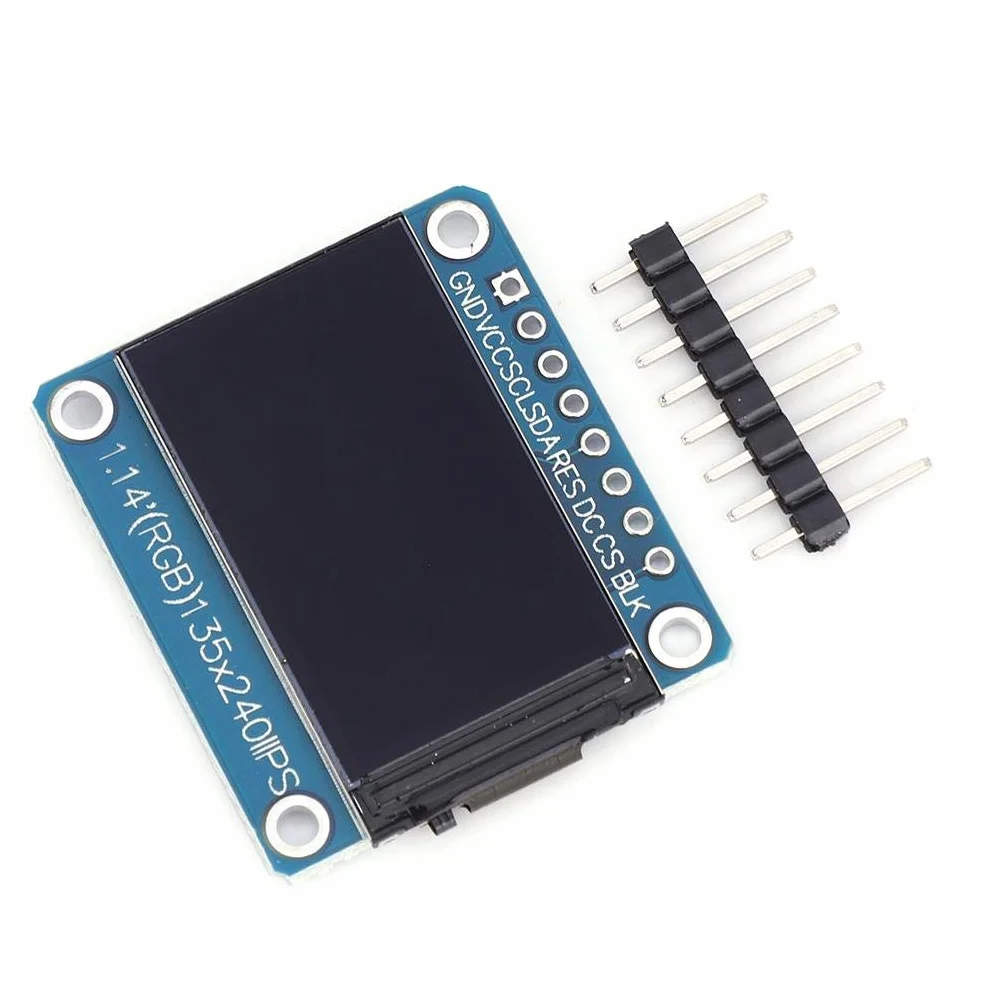 3.3V moduł ekranu tft IPS wysokiej jakości 1.14 Cal 8Pin ST7789 komponenty elektroniczne moduł wyświetlacza LCD rozdzielczość 135x240