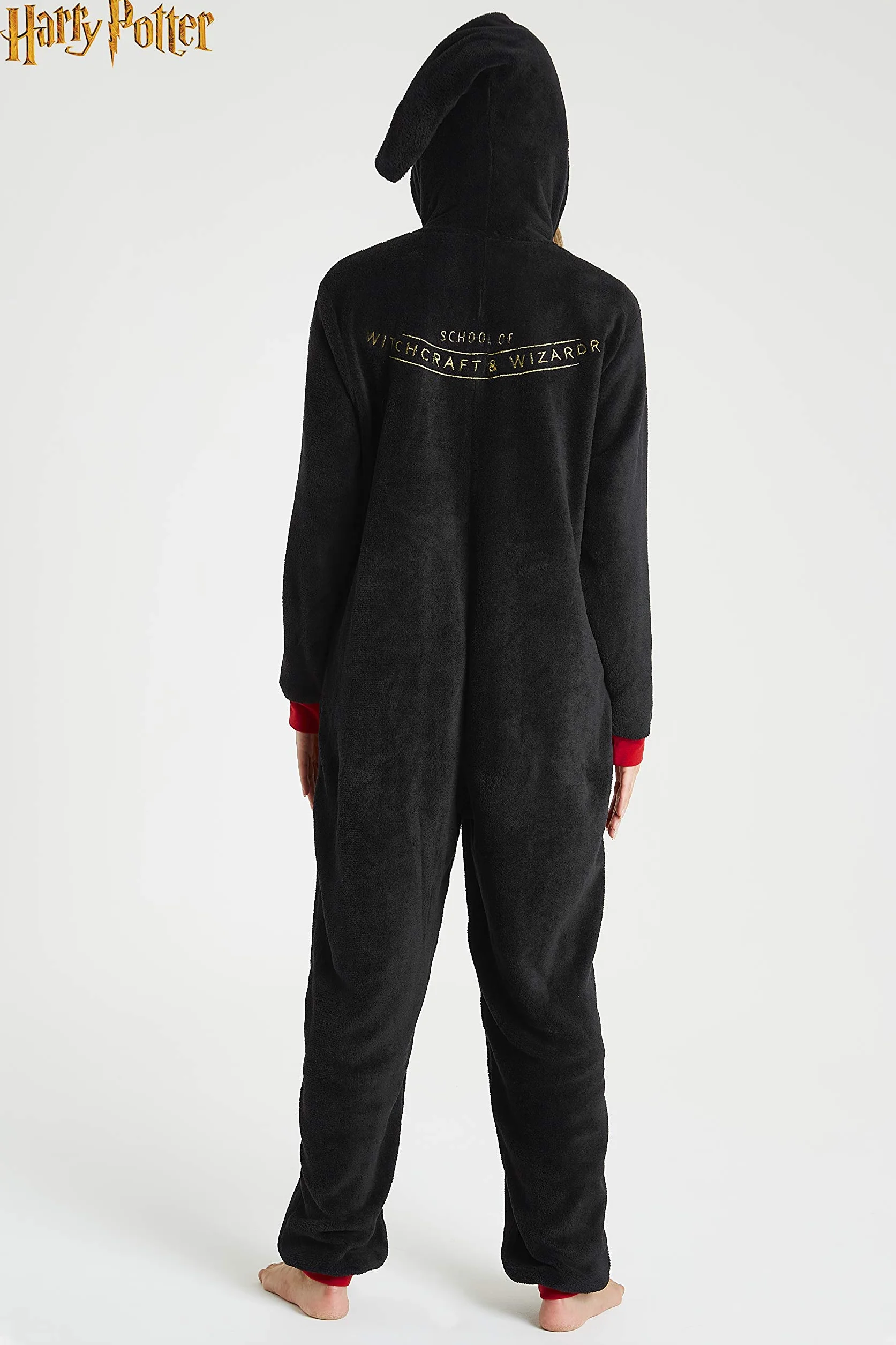 Harry Potter Jednoczęściowy kombinezon dla kobiet, dorosły polar z kapturem S-XL, prezenty unisex