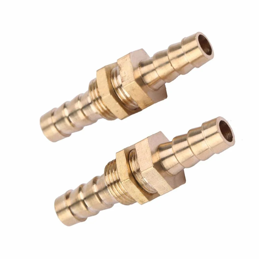 2 sztuki tulejek do węża mosiężnego złączka śrubowa do rur złączka przyłączeniowa adapter do rur (6 mm)