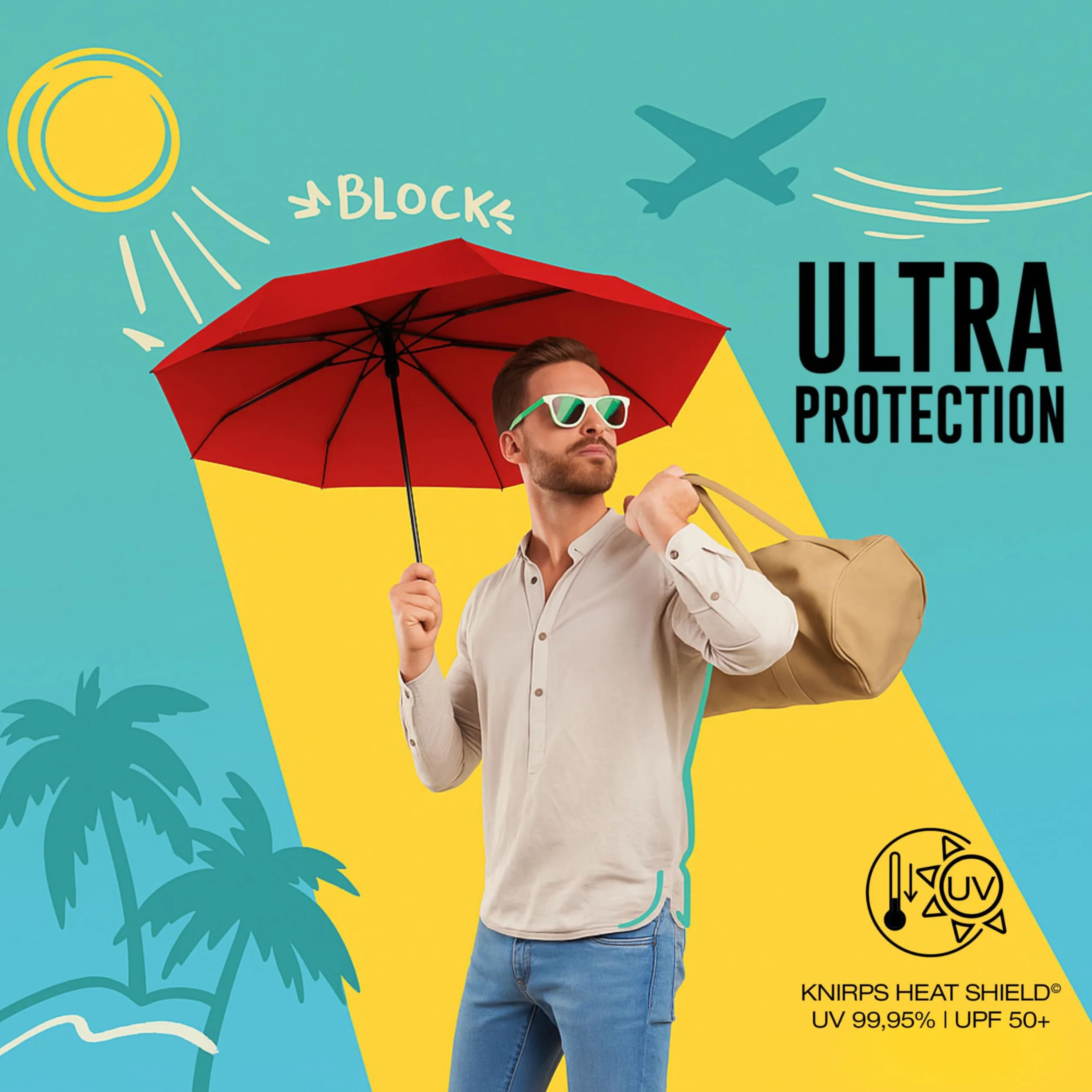 Knirps Ultra U.200 Medium Duomatic parasol kieszonkowy automatyczny odporny na burzę