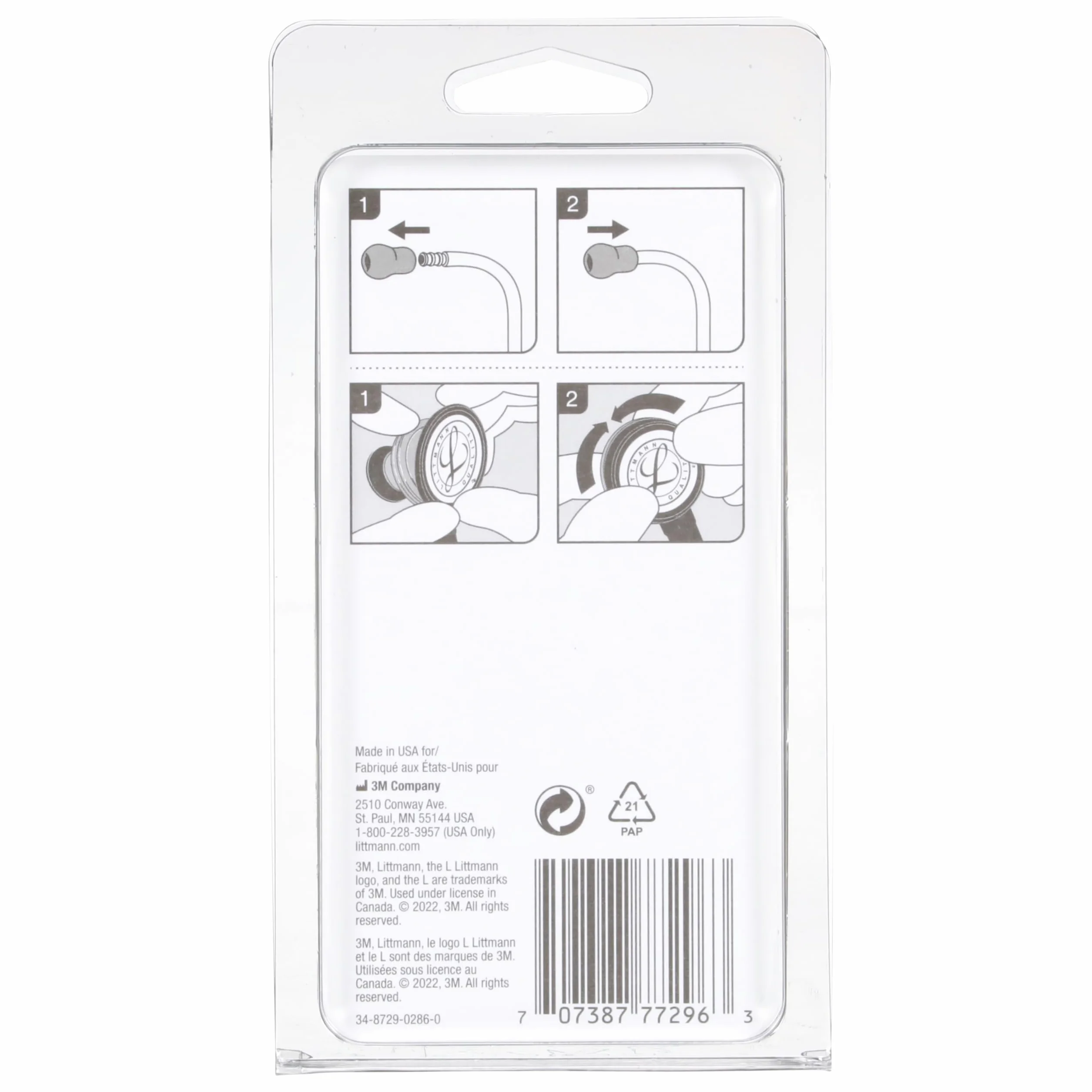 3M Littmann Zestaw części, Classic II S.E.,czarny, 40005