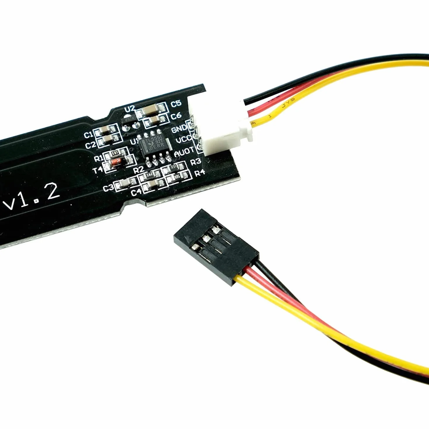 pojemnościowy czujnik wilgotności gleby, 5 V 3,3 V czujnik wilgotności dla ziemi w tym kabel przyłączeniowy, wyjście analogowe kompatybilne z Arduino