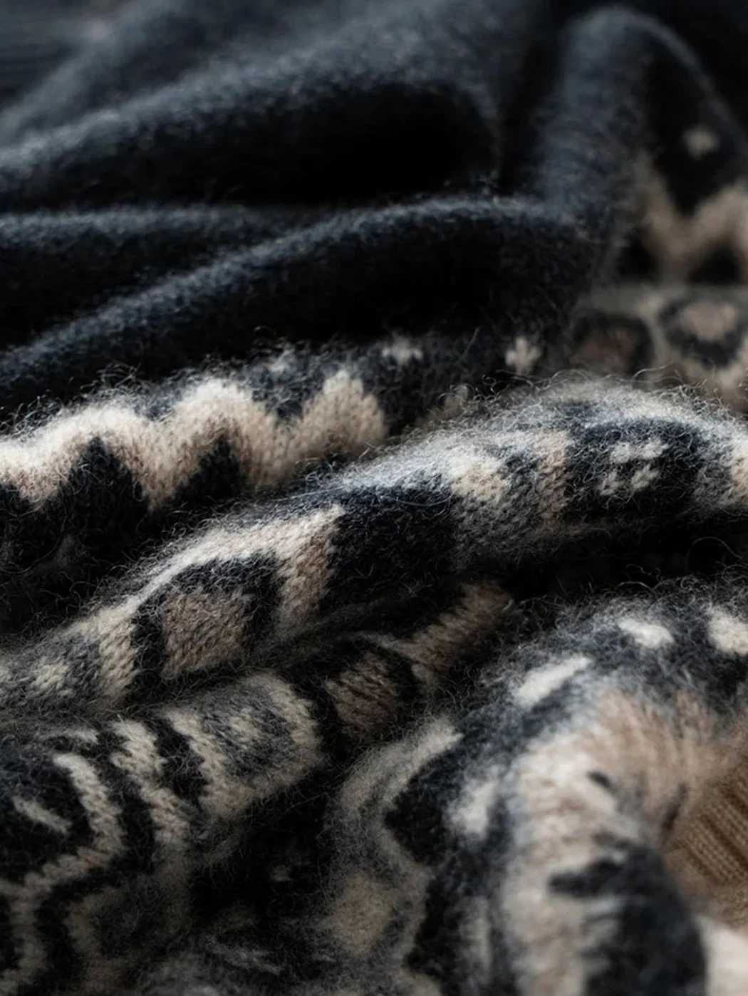 Sweter Damski Vintage Z Kaszmiru, Z Kapturem I Zamkiem Błyskawicznym, Gruby, Miękki, Ciepły, Luźny, Dzianinowy, Jesienno-zimowy(L)